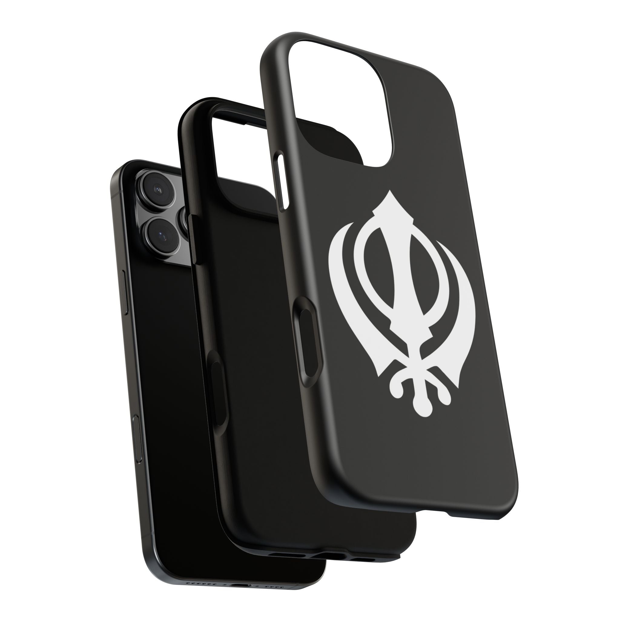 Sikh Khanda Phone Case • Black