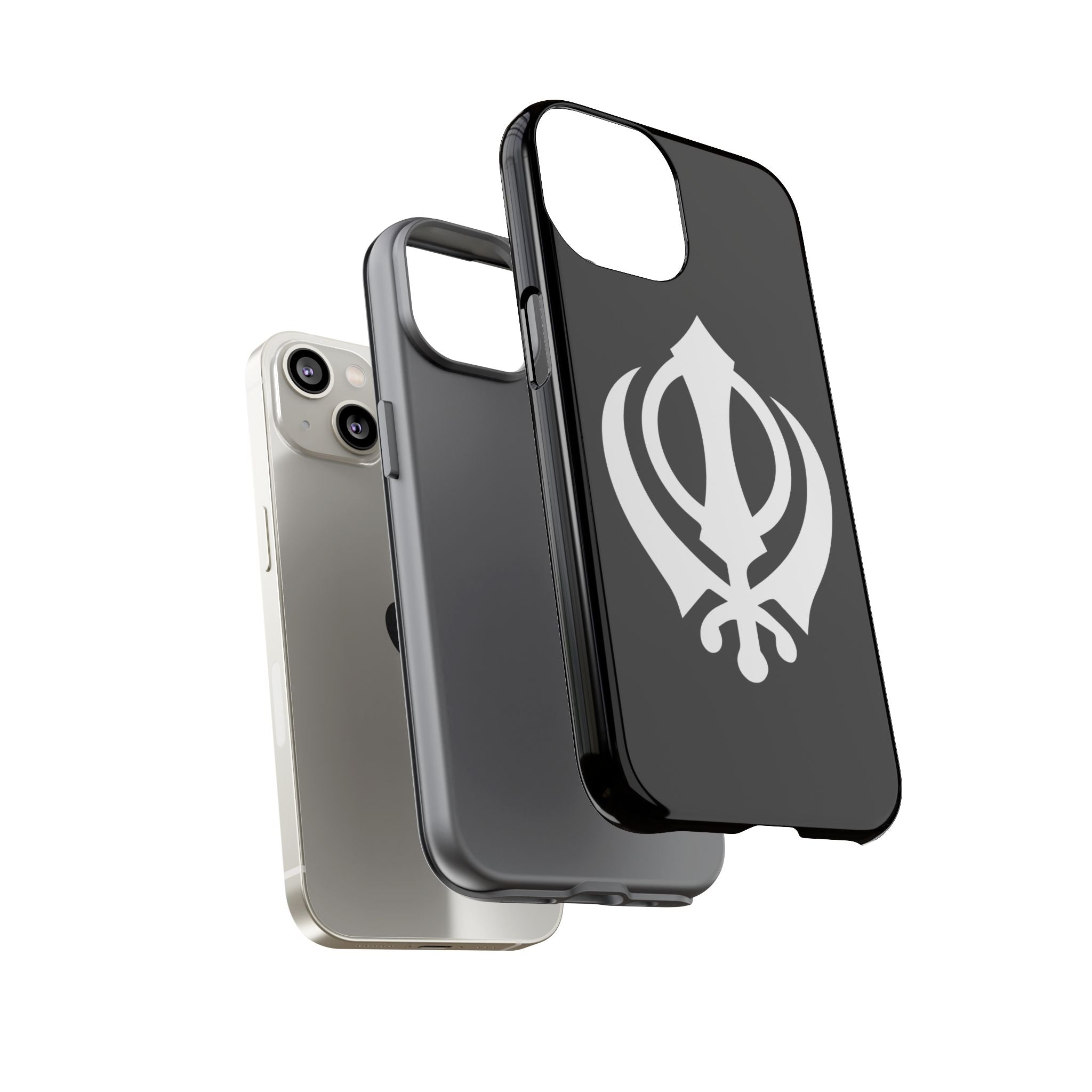 Sikh Khanda Phone Case • Black