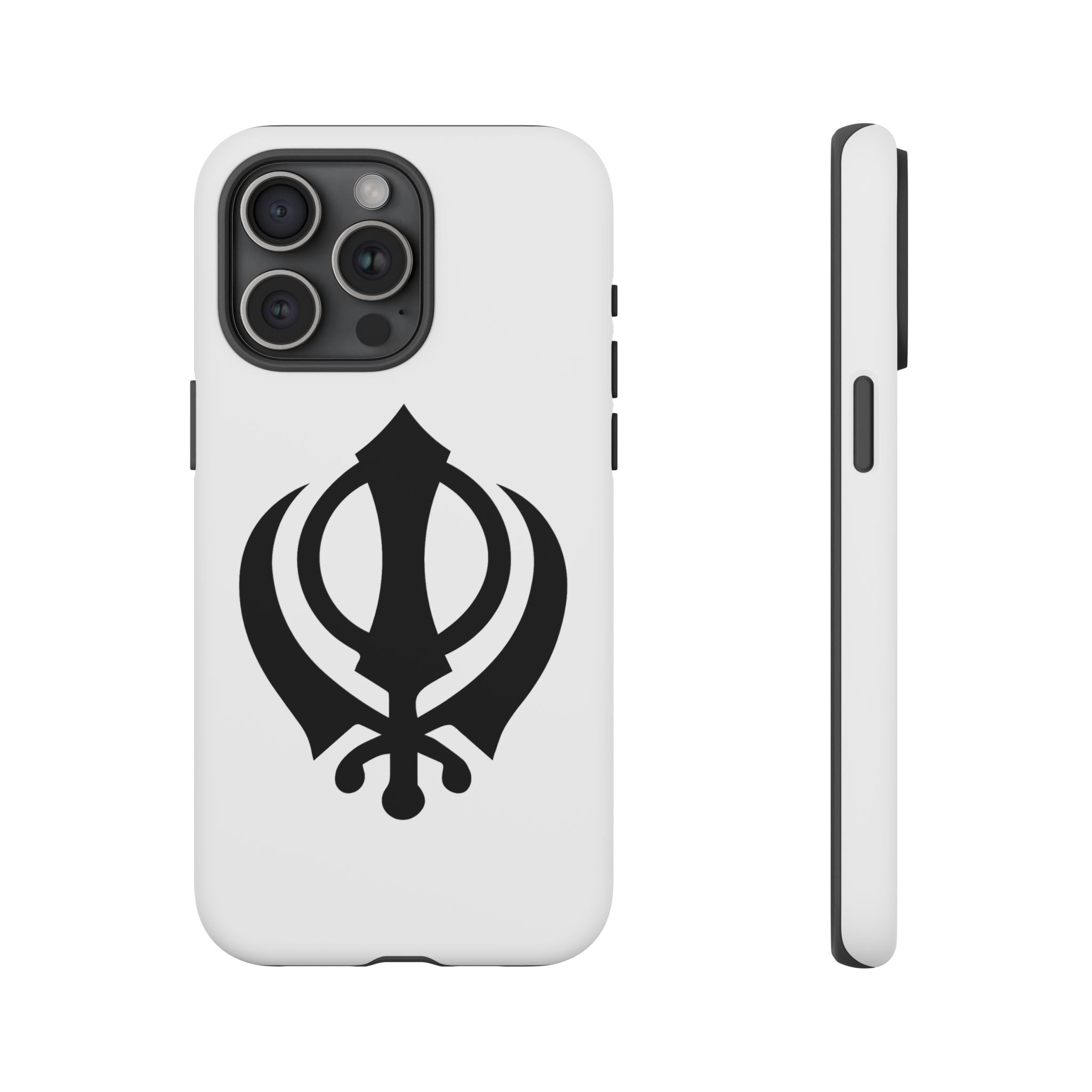Sikh Khanda Phone Case • White