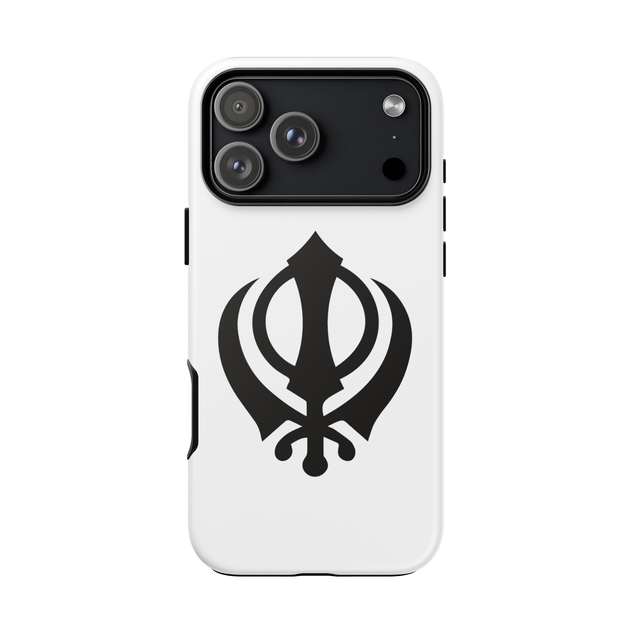 Sikh Khanda Phone Case • White