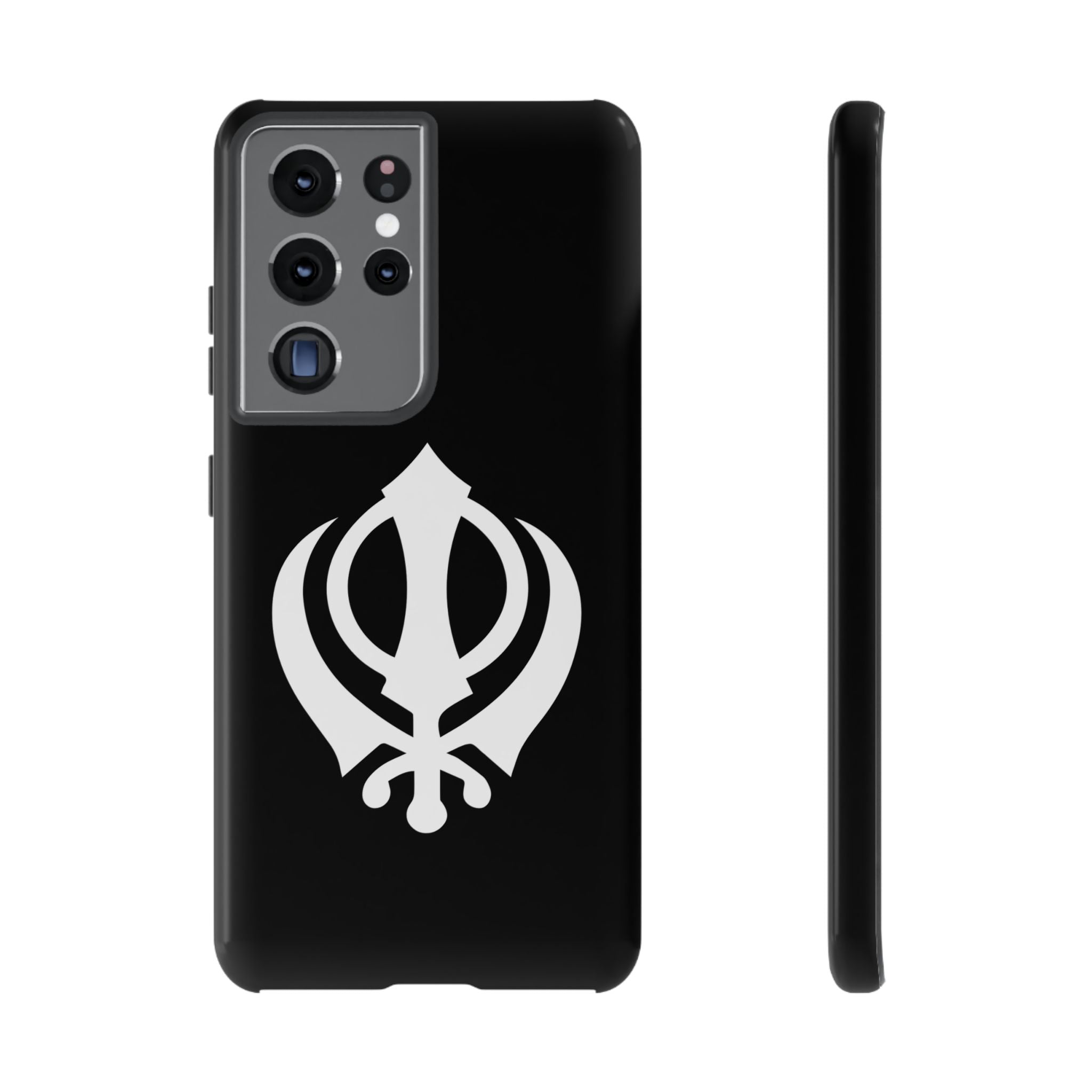 Sikh Khanda Phone Case • Black