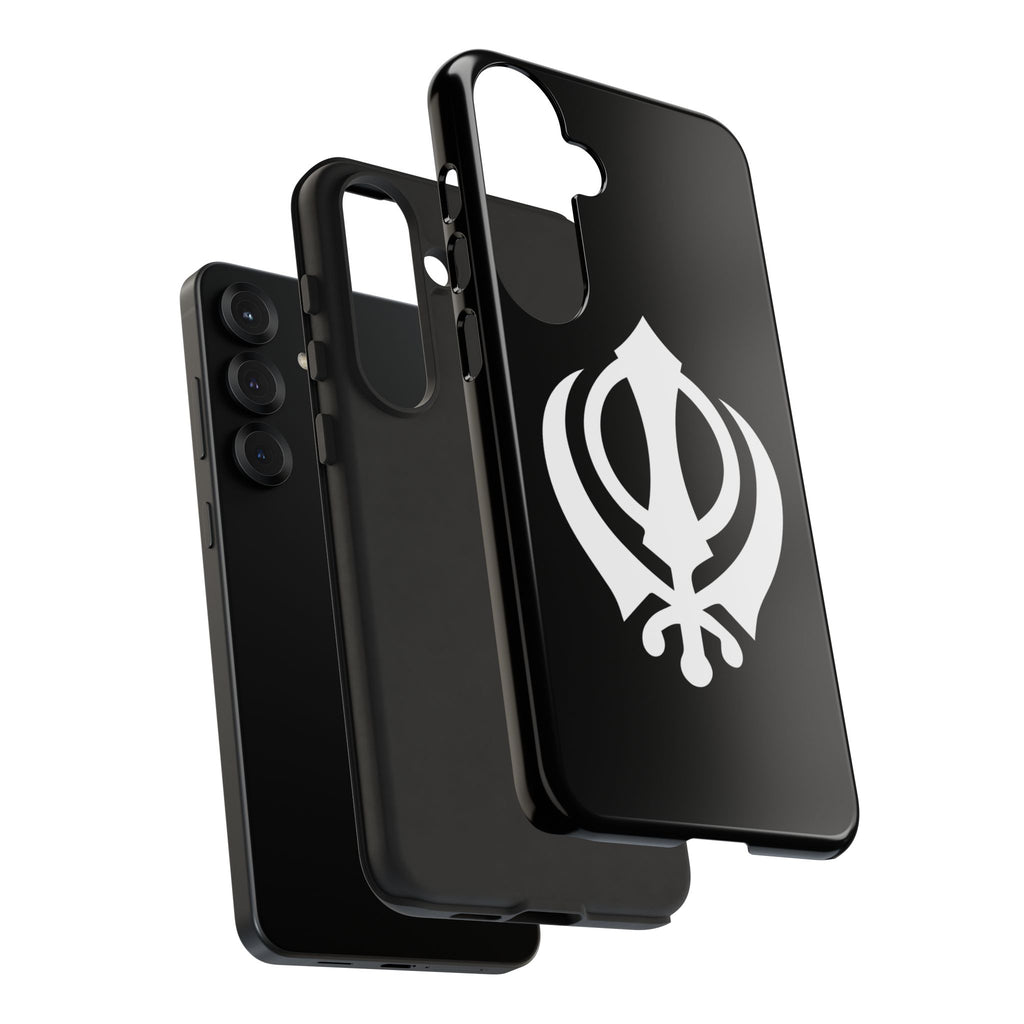 Sikh Khanda Phone Case • Black