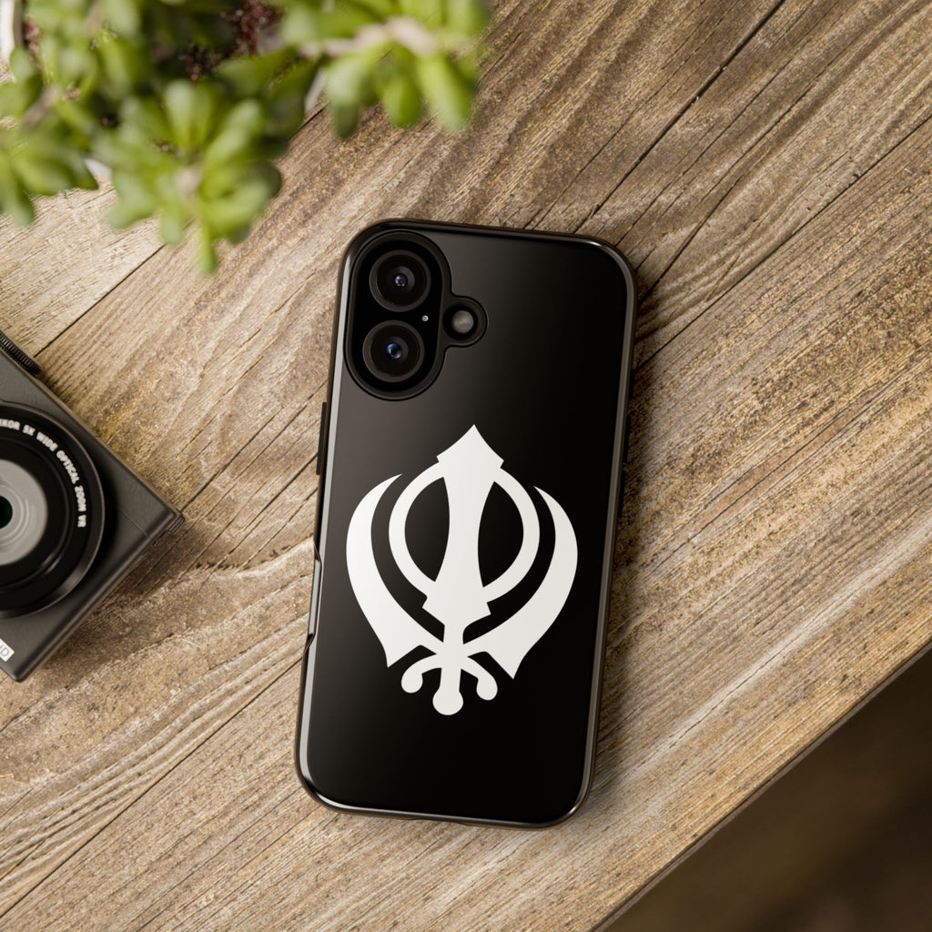 Sikh Khanda Phone Case • Black