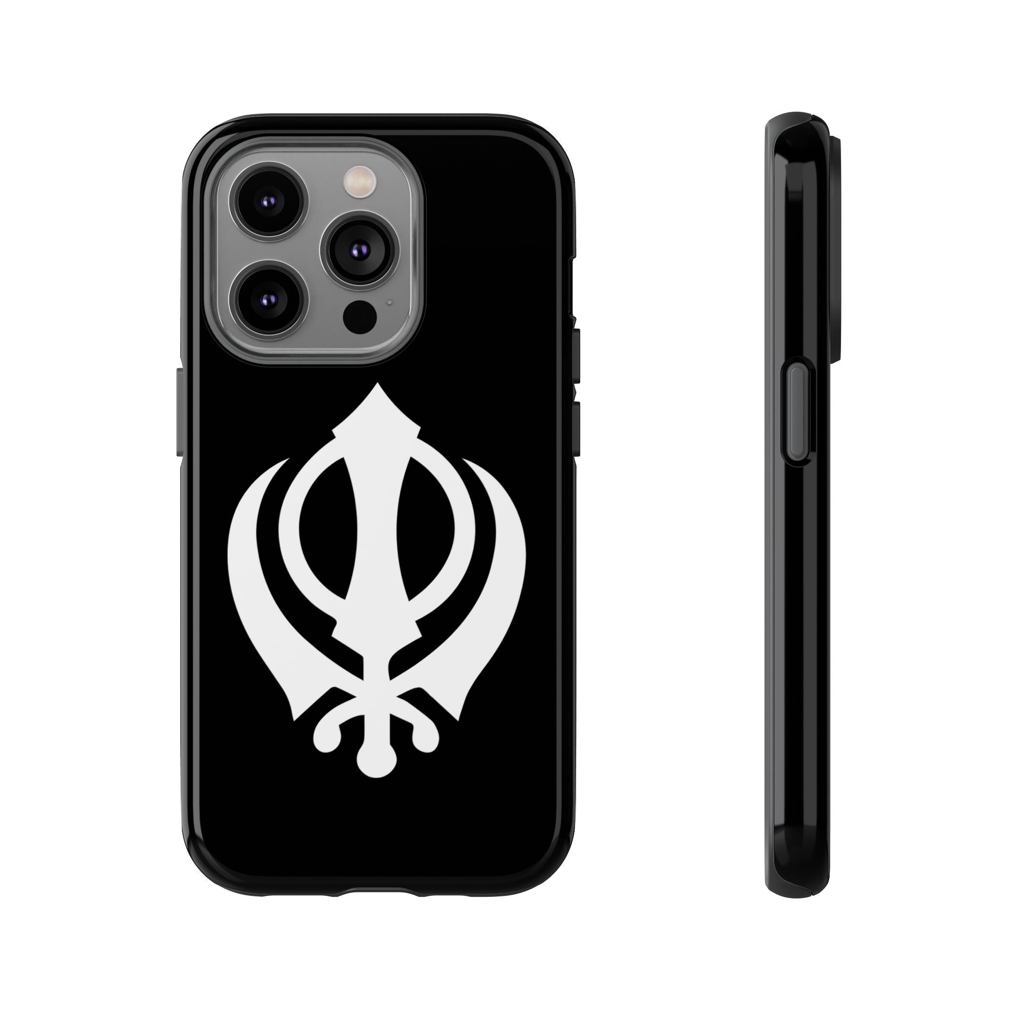 Sikh Khanda Phone Case • Black