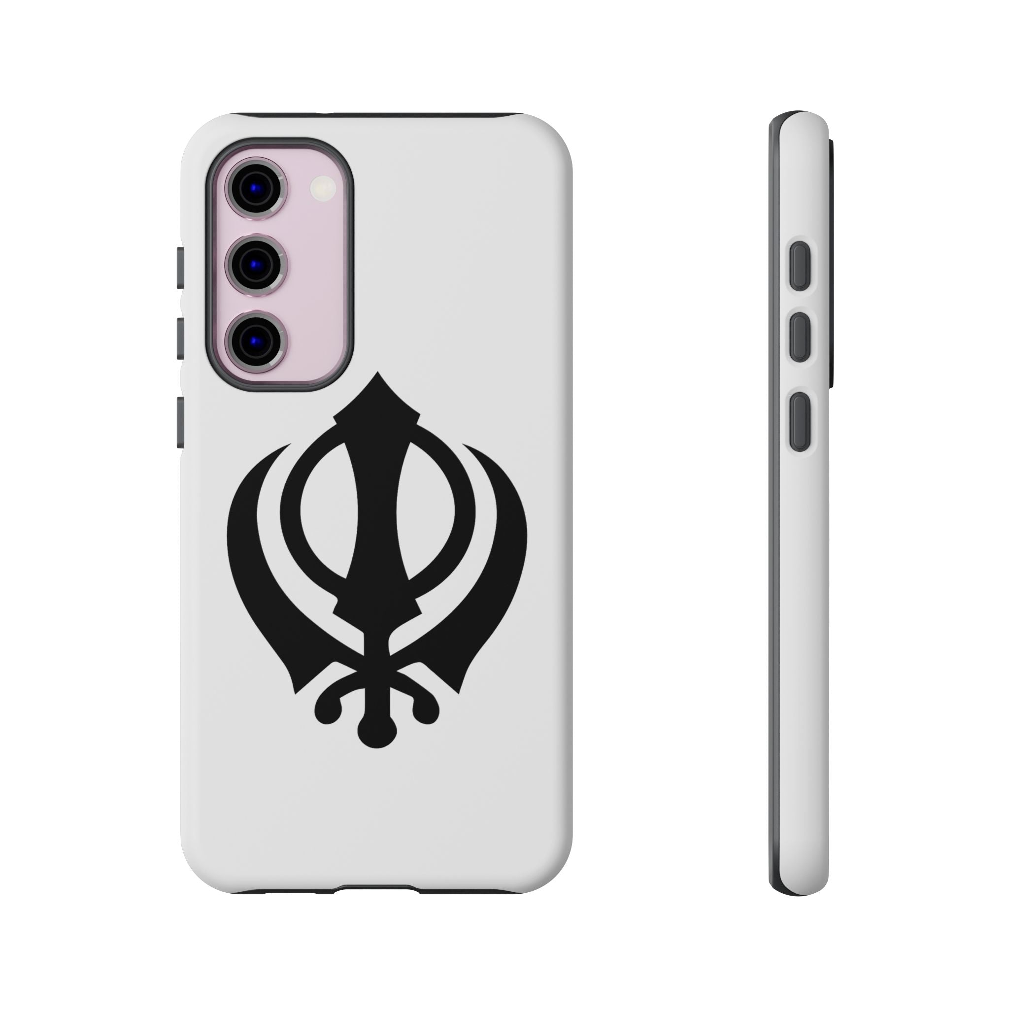 Sikh Khanda Phone Case • White