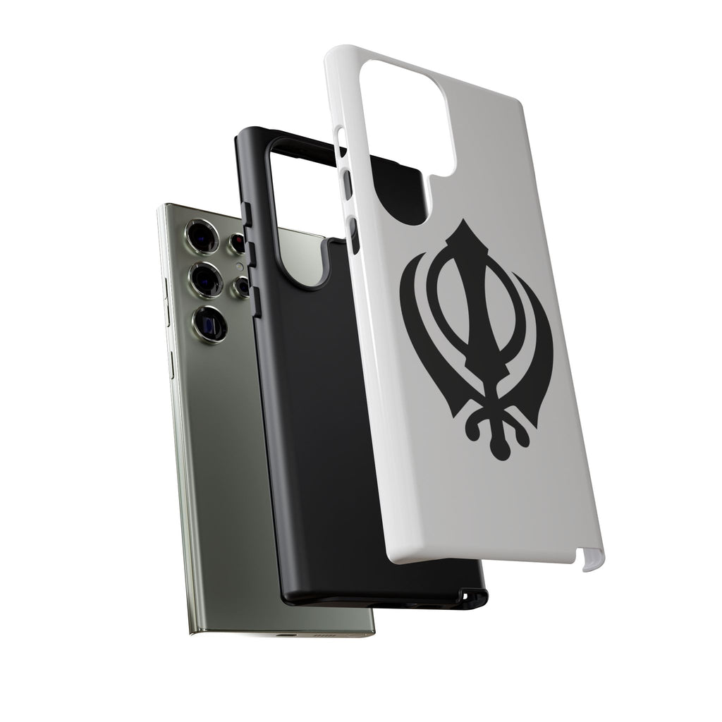 Sikh Khanda Phone Case • White