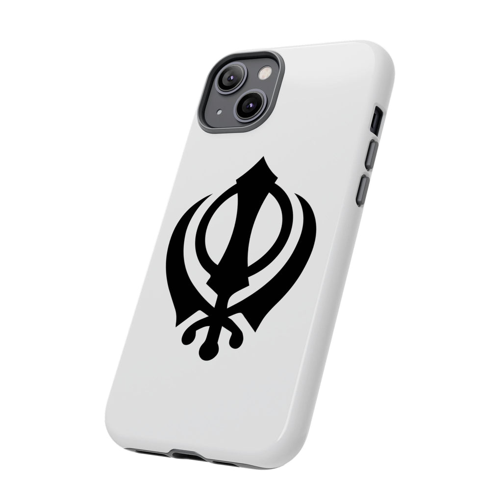 Sikh Khanda Phone Case • White