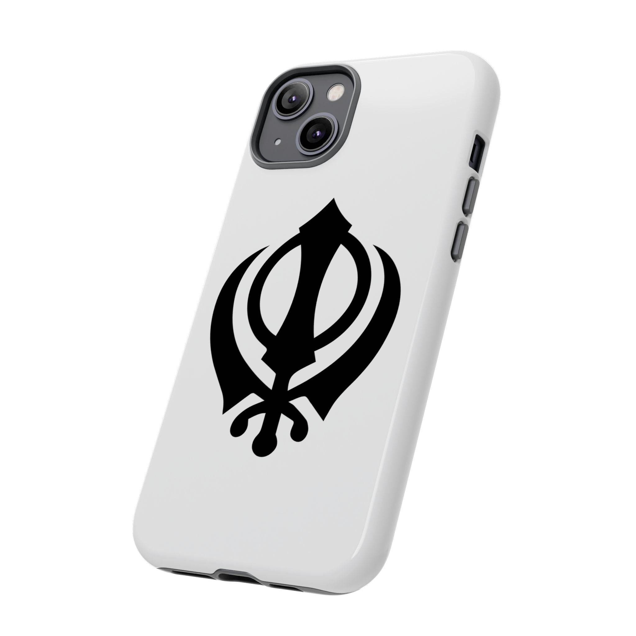 Sikh Khanda Phone Case • White