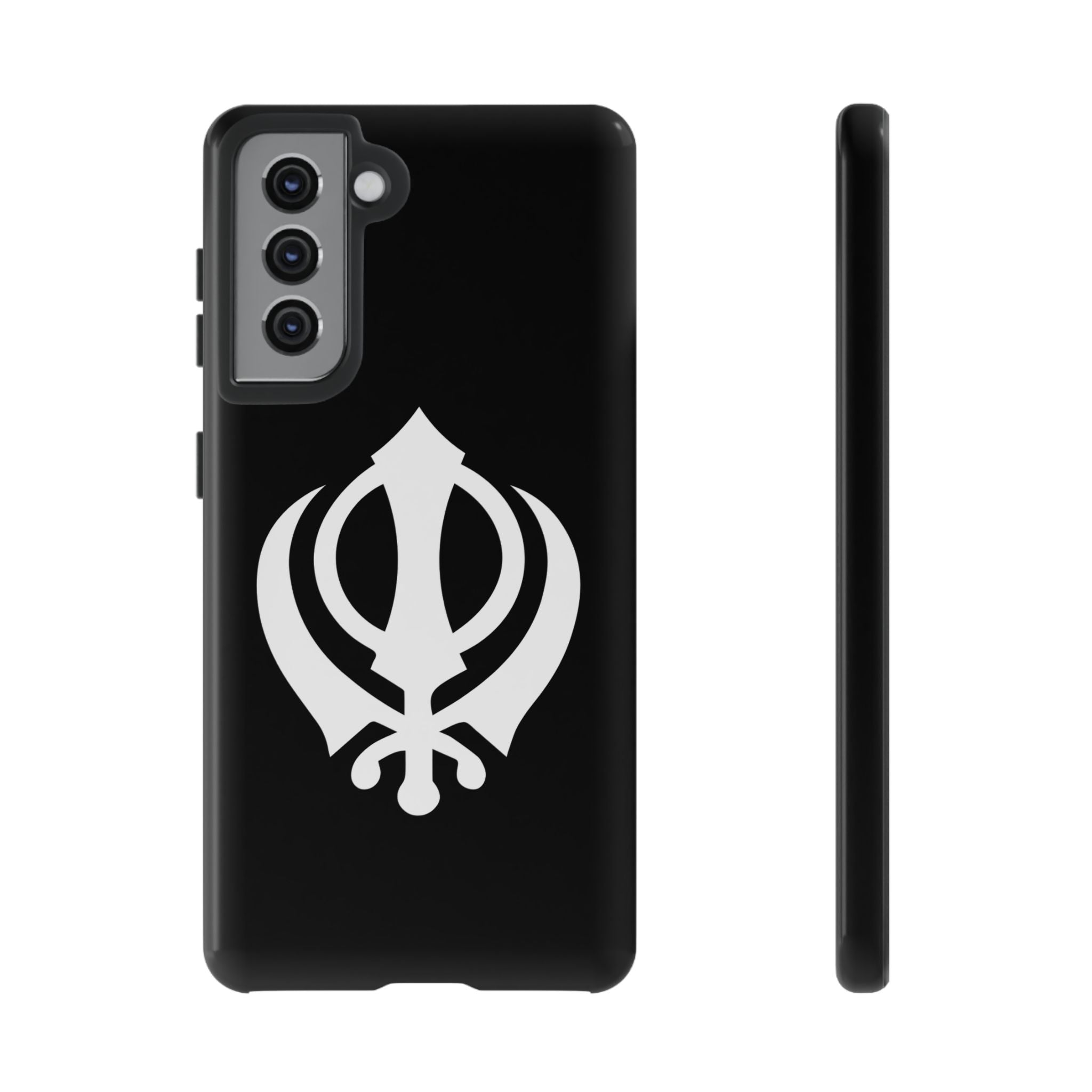 Sikh Khanda Phone Case • Black