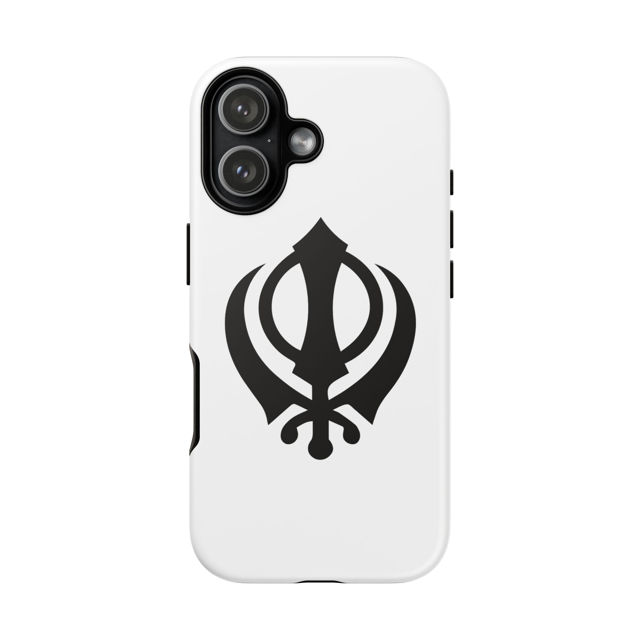 Sikh Khanda Phone Case • White