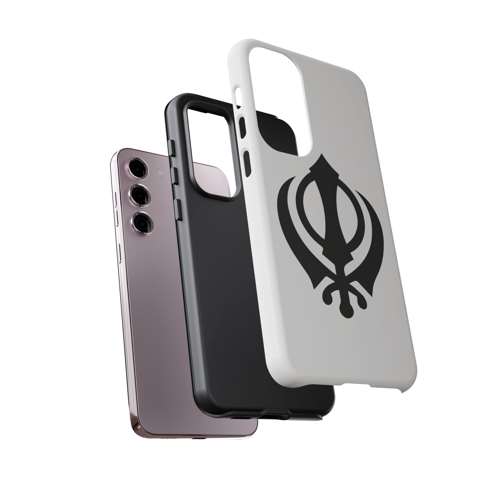 Sikh Khanda Phone Case • White
