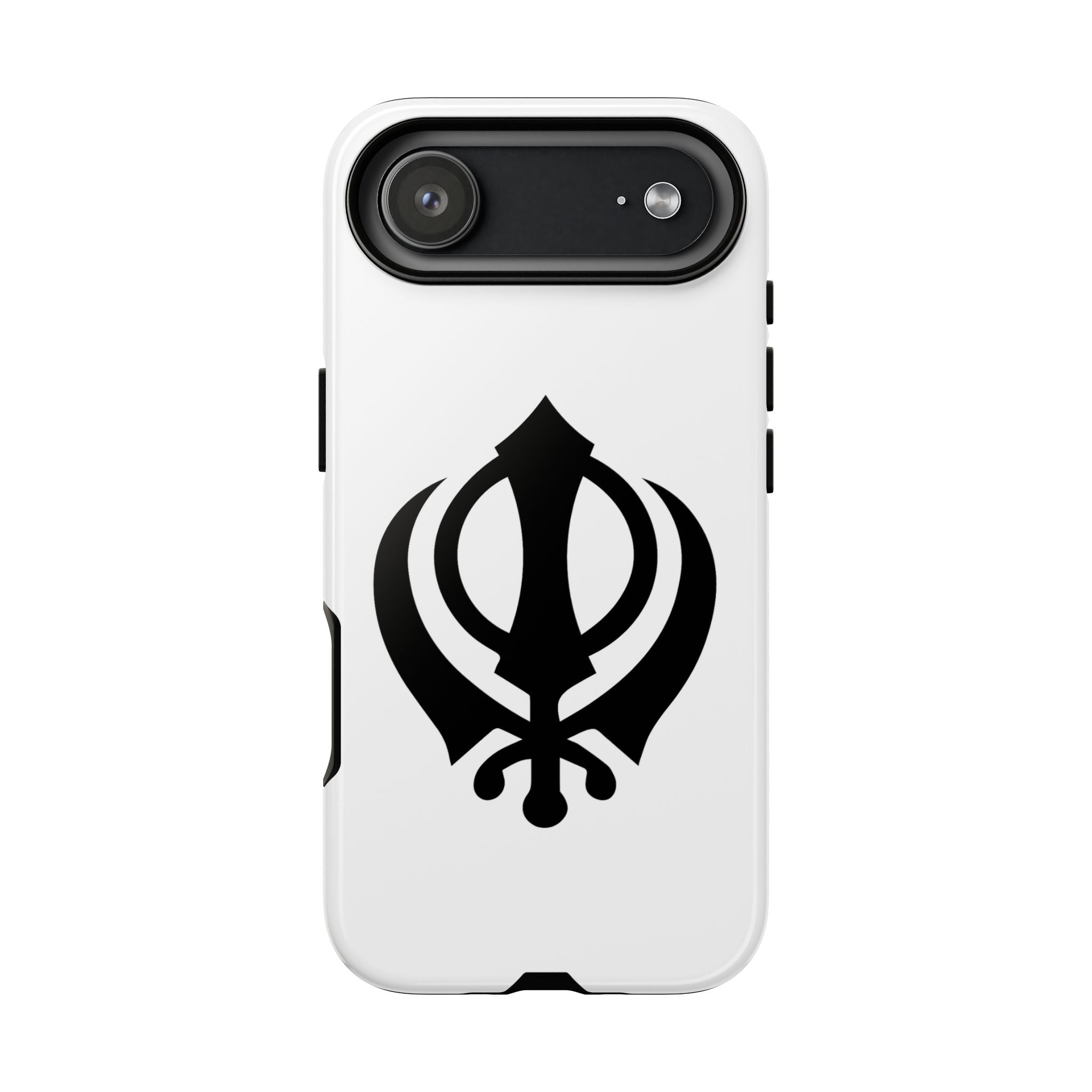 Sikh Khanda Phone Case • White