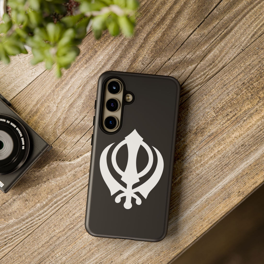 Sikh Khanda Phone Case • Black