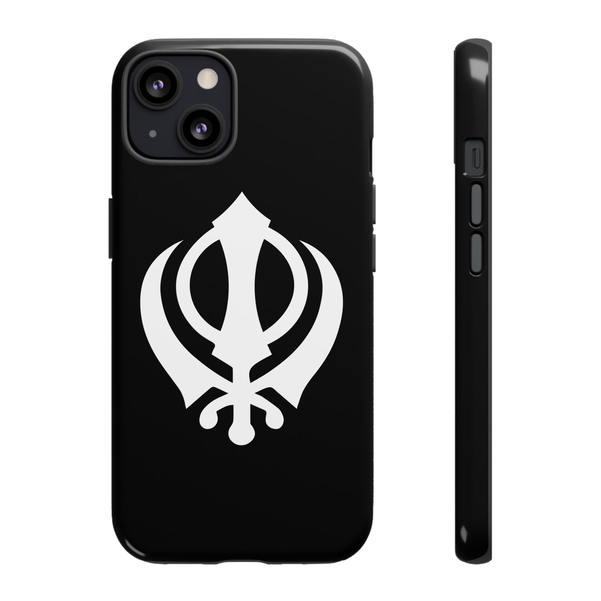 Sikh Khanda Phone Case • Black