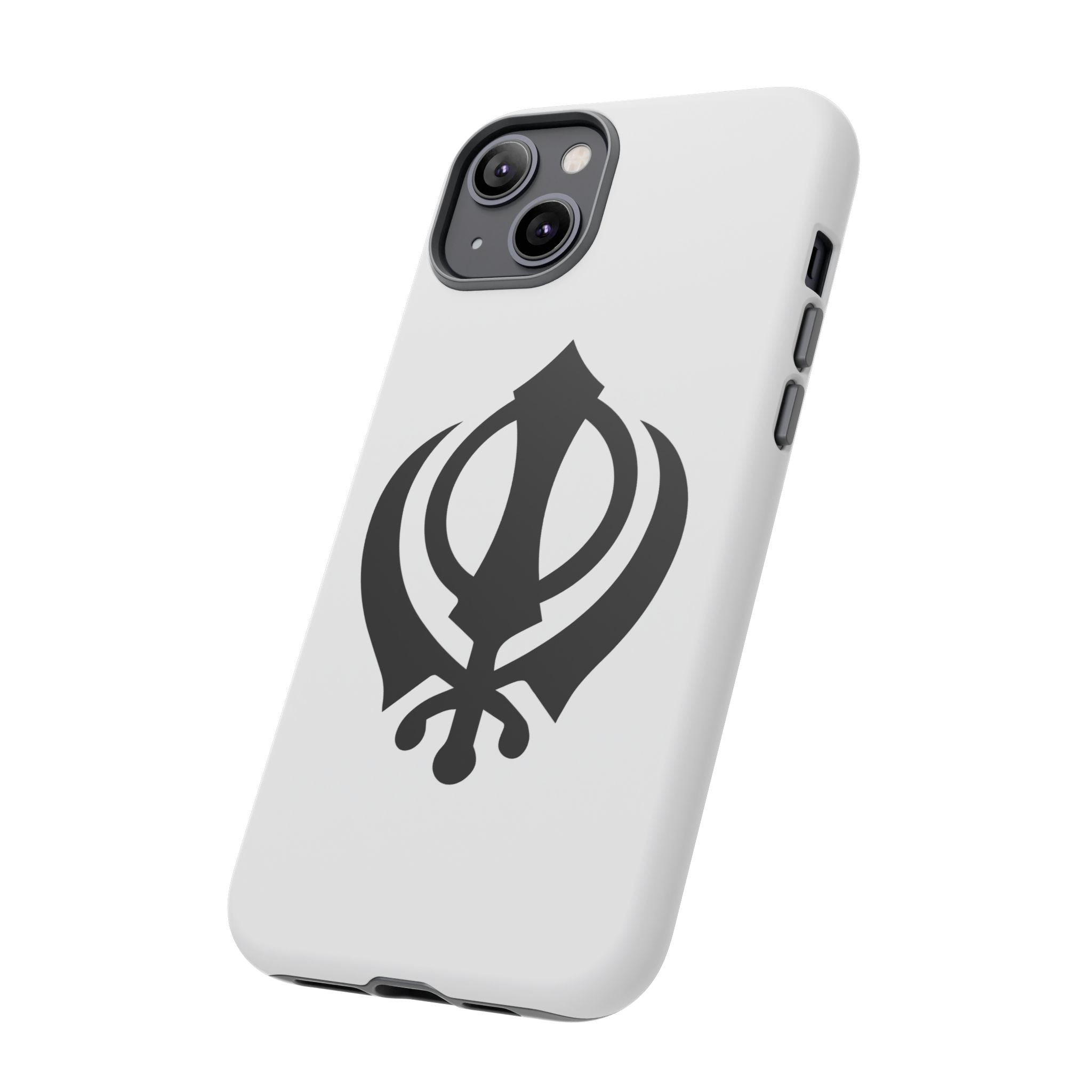 Sikh Khanda Phone Case • White