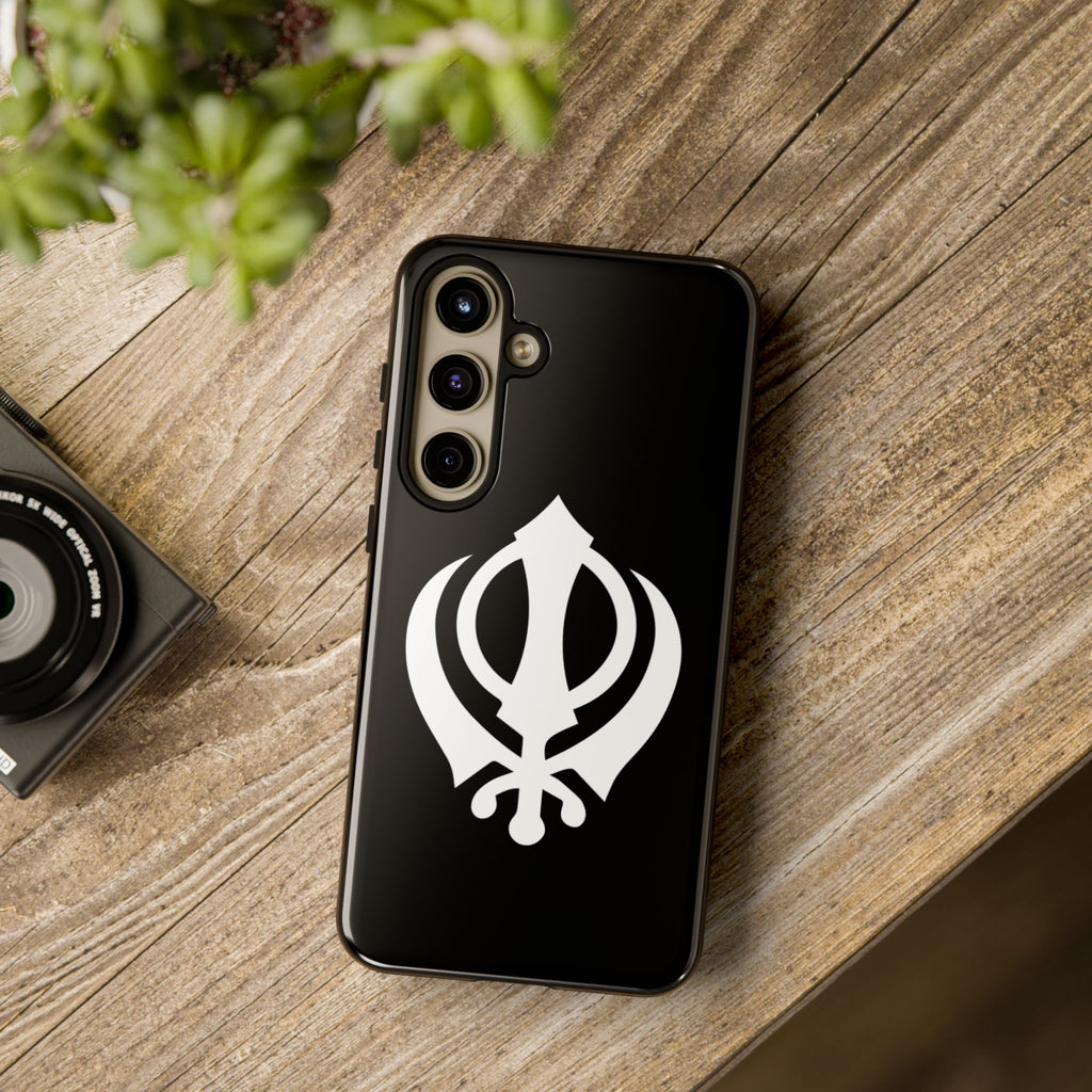Sikh Khanda Phone Case • Black