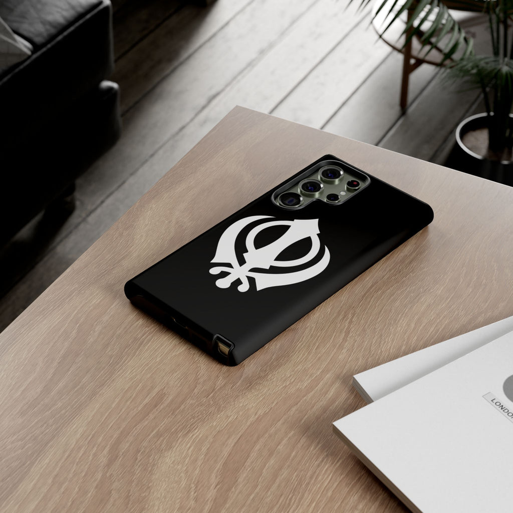 Sikh Khanda Phone Case • Black
