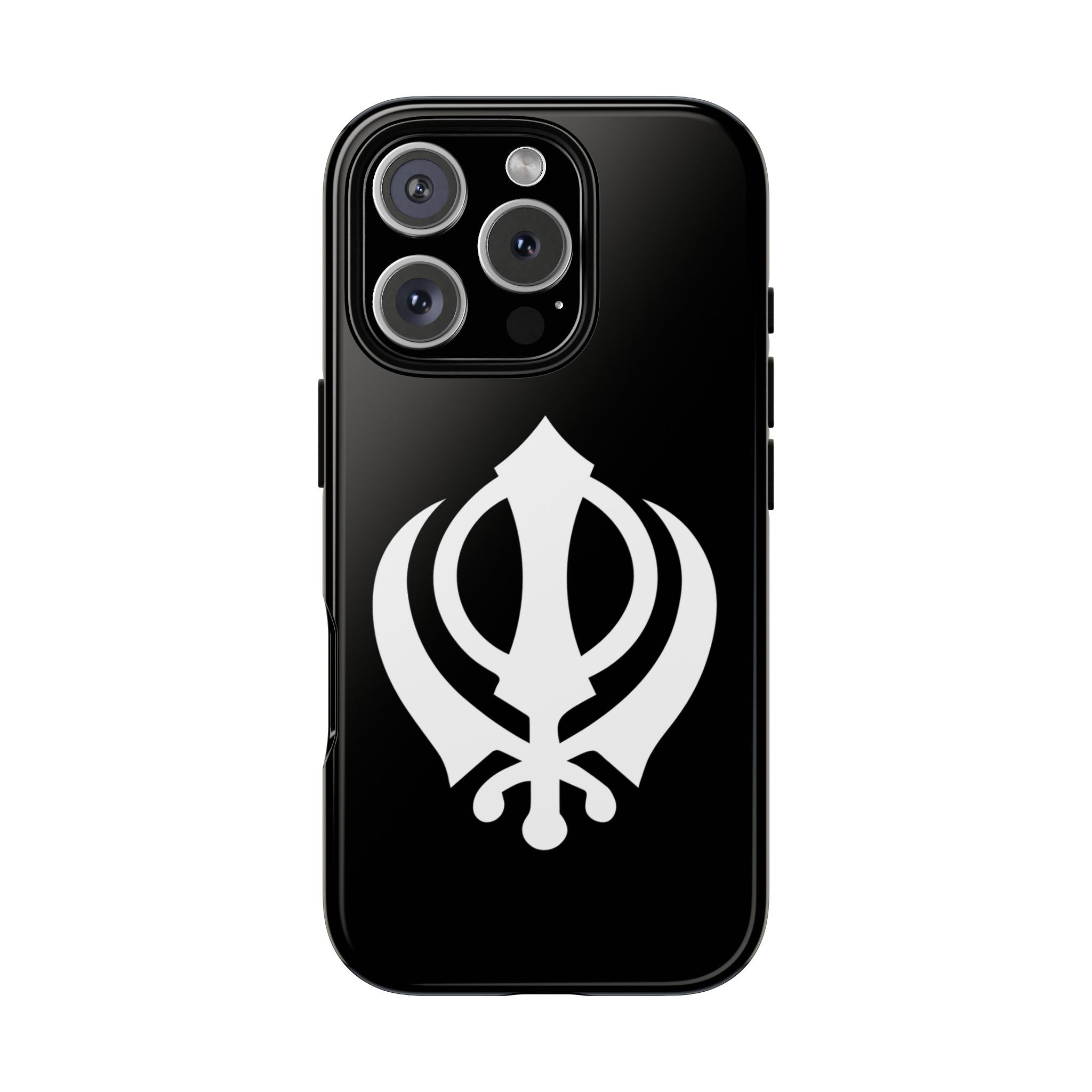 Sikh Khanda Phone Case • Black