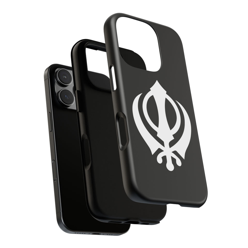 Sikh Khanda Phone Case • Black