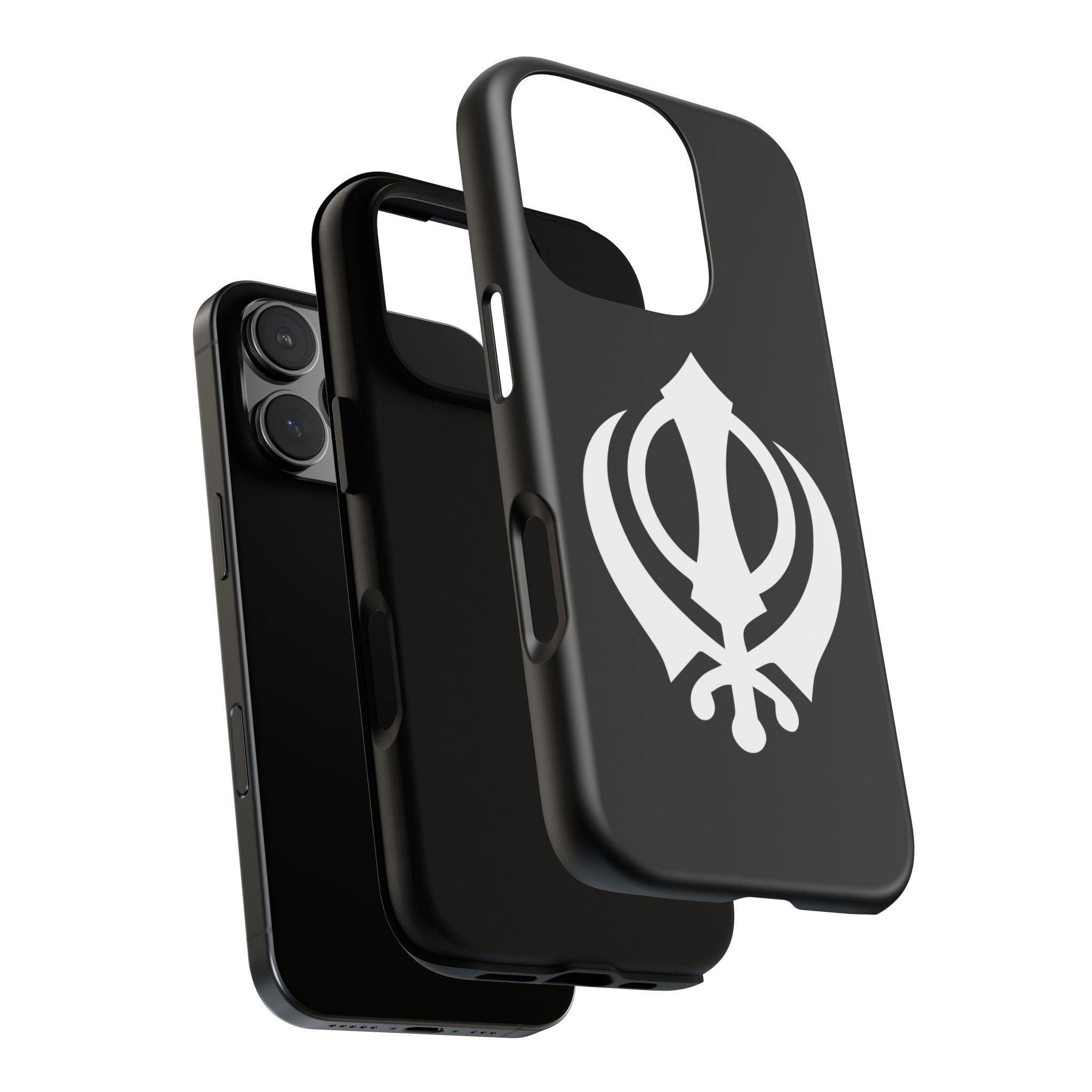 Sikh Khanda Phone Case • Black