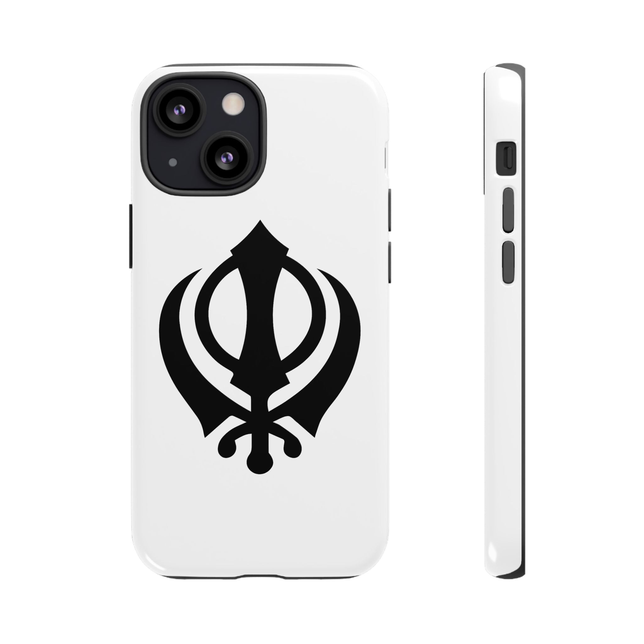 Sikh Khanda Phone Case • White