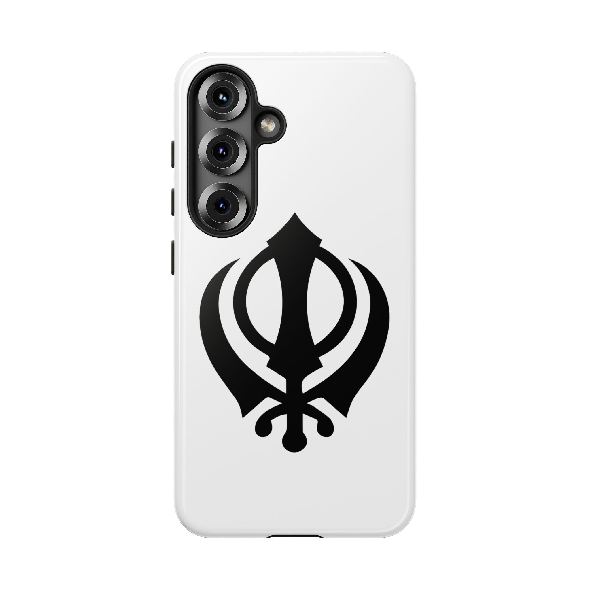 Sikh Khanda Phone Case • White