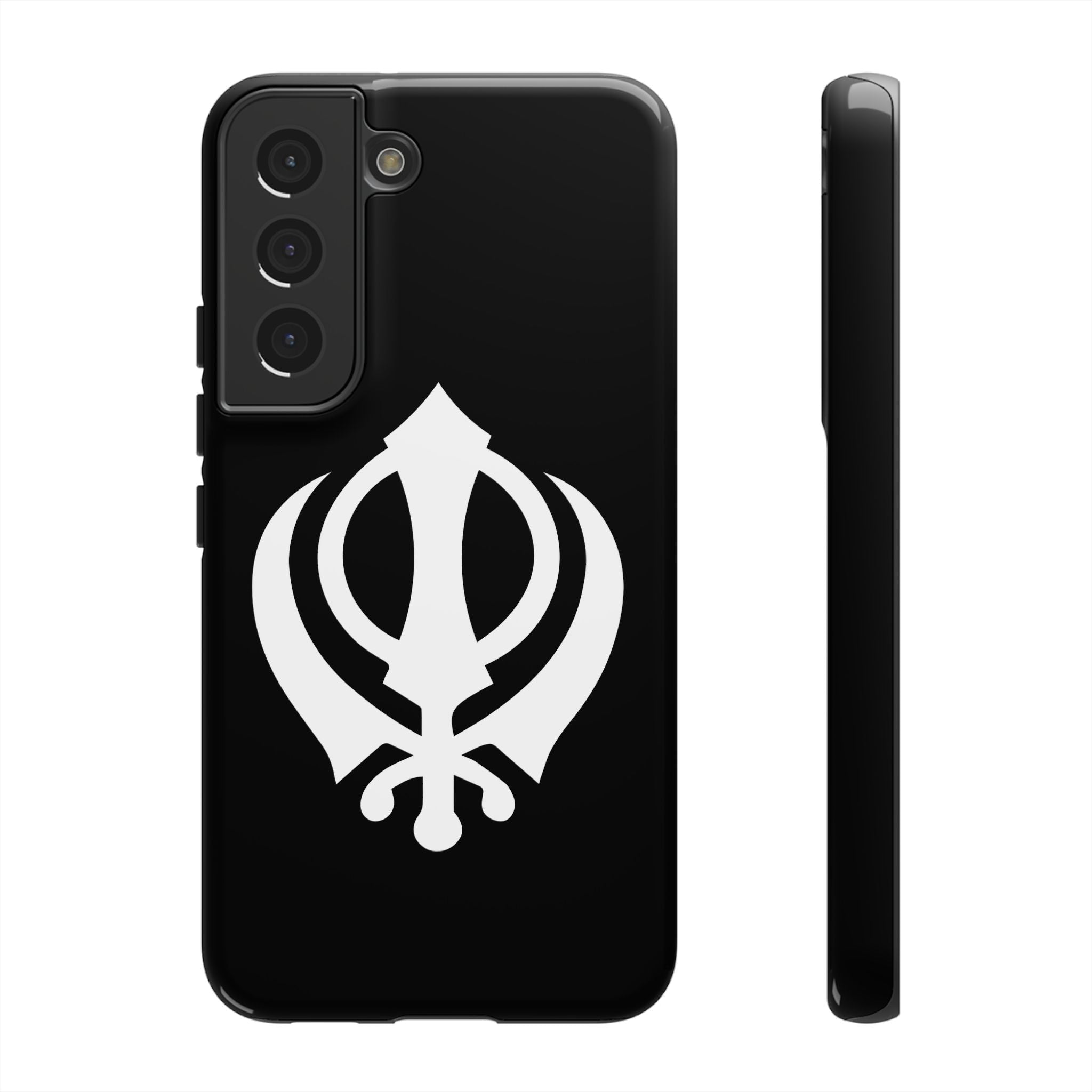 Sikh Khanda Phone Case • Black