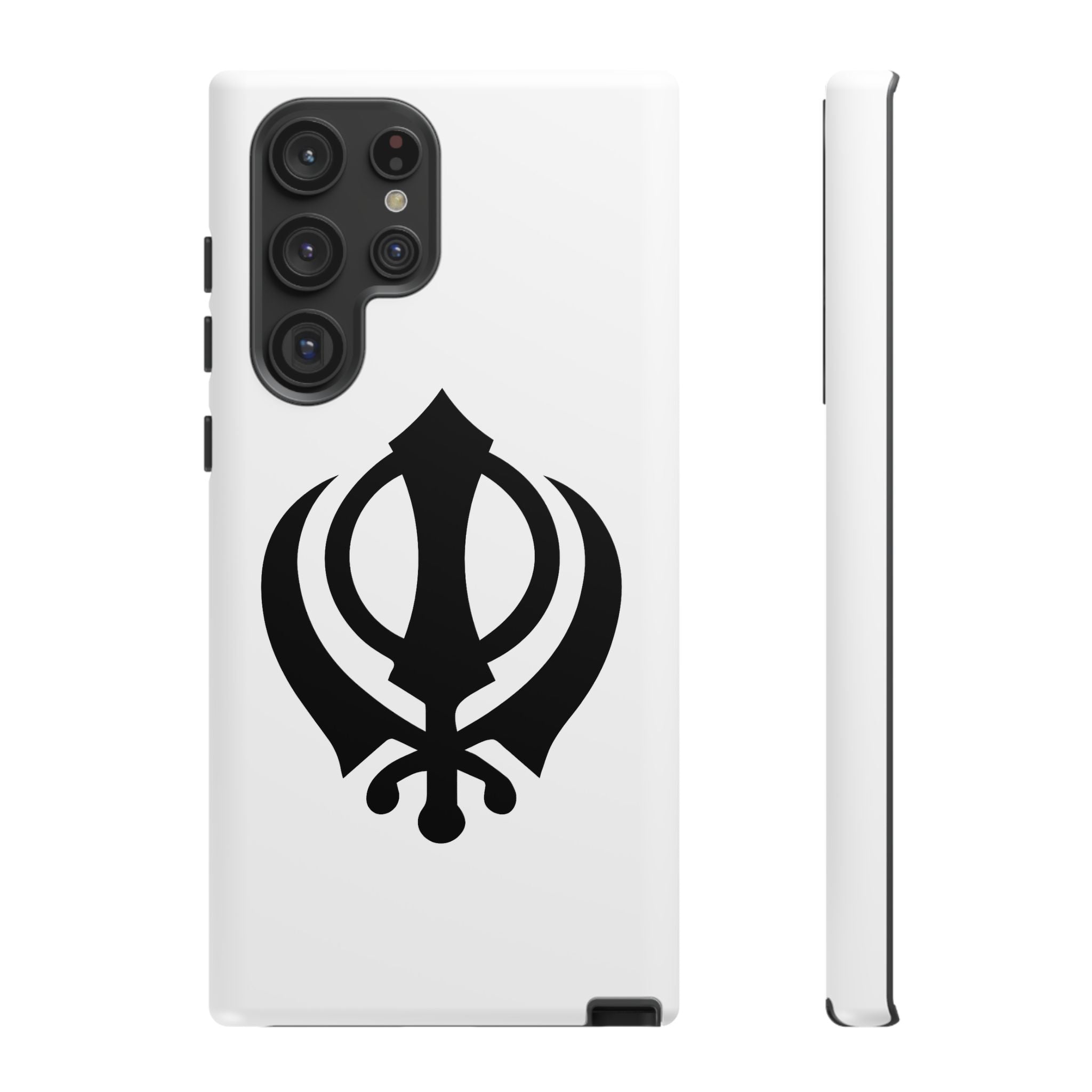 Sikh Khanda Phone Case • White
