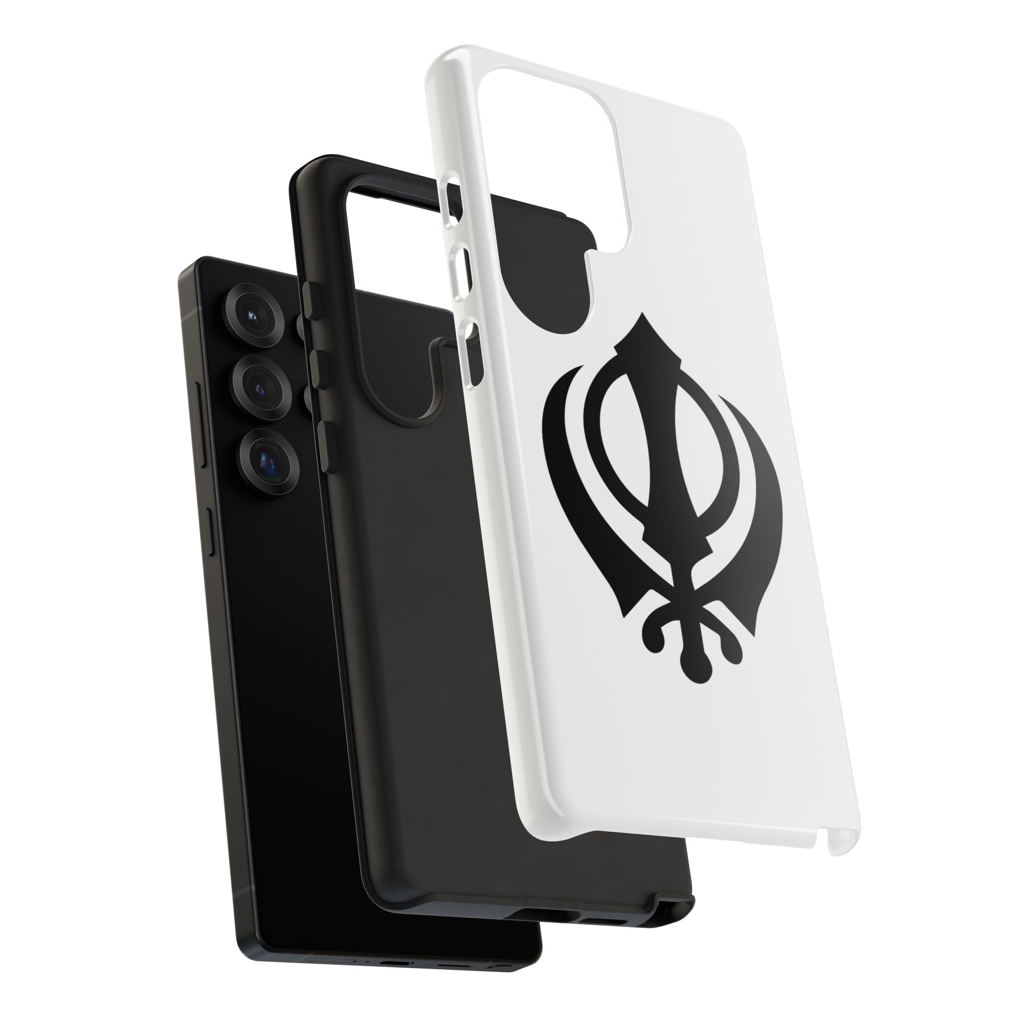 Sikh Khanda Phone Case • White