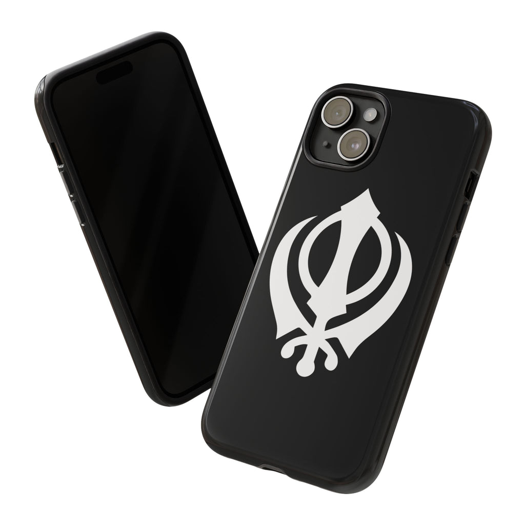 Sikh Khanda Phone Case • Black