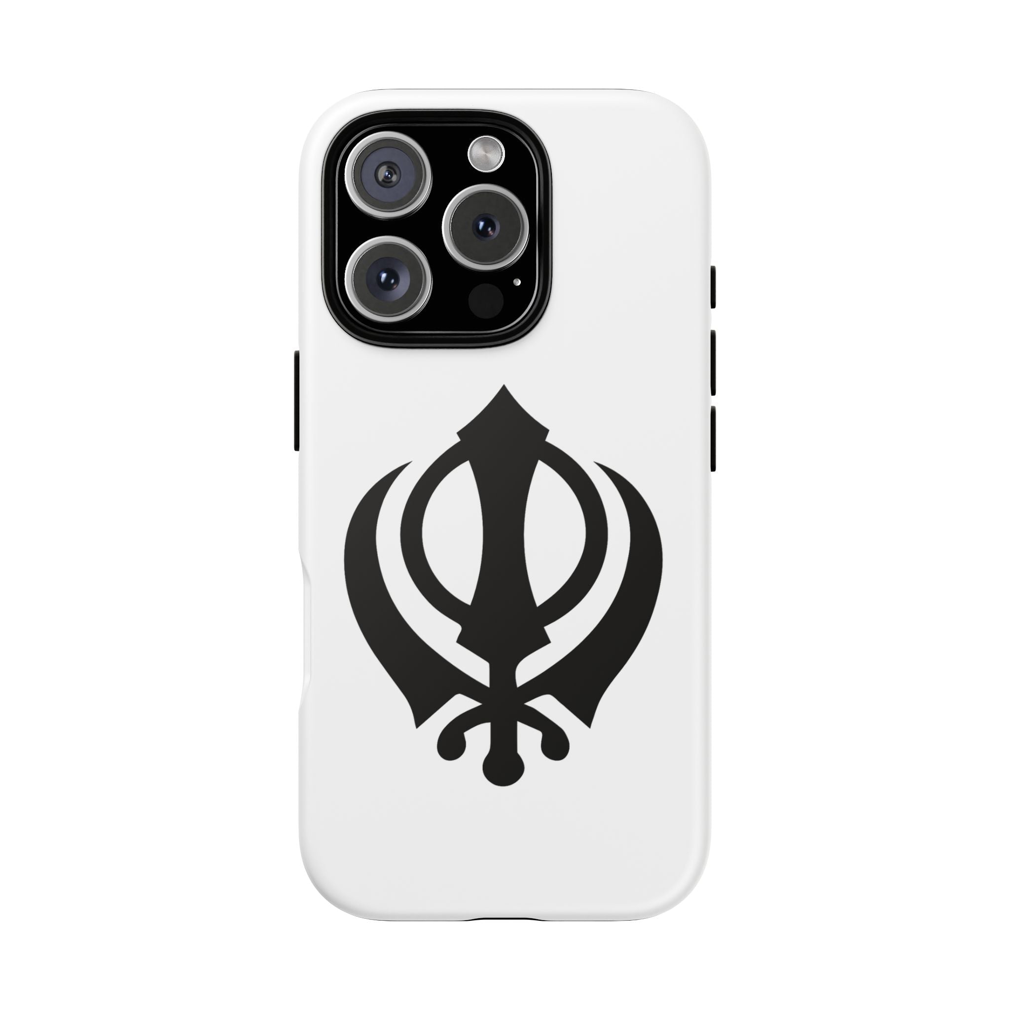 Sikh Khanda Phone Case • White