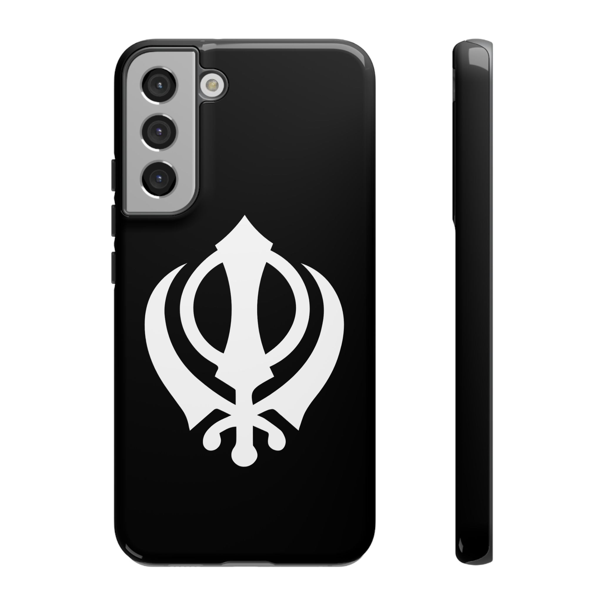 Sikh Khanda Phone Case • Black