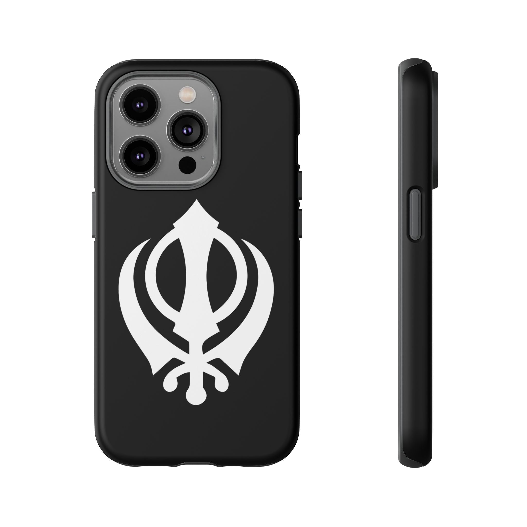Sikh Khanda Phone Case • Black