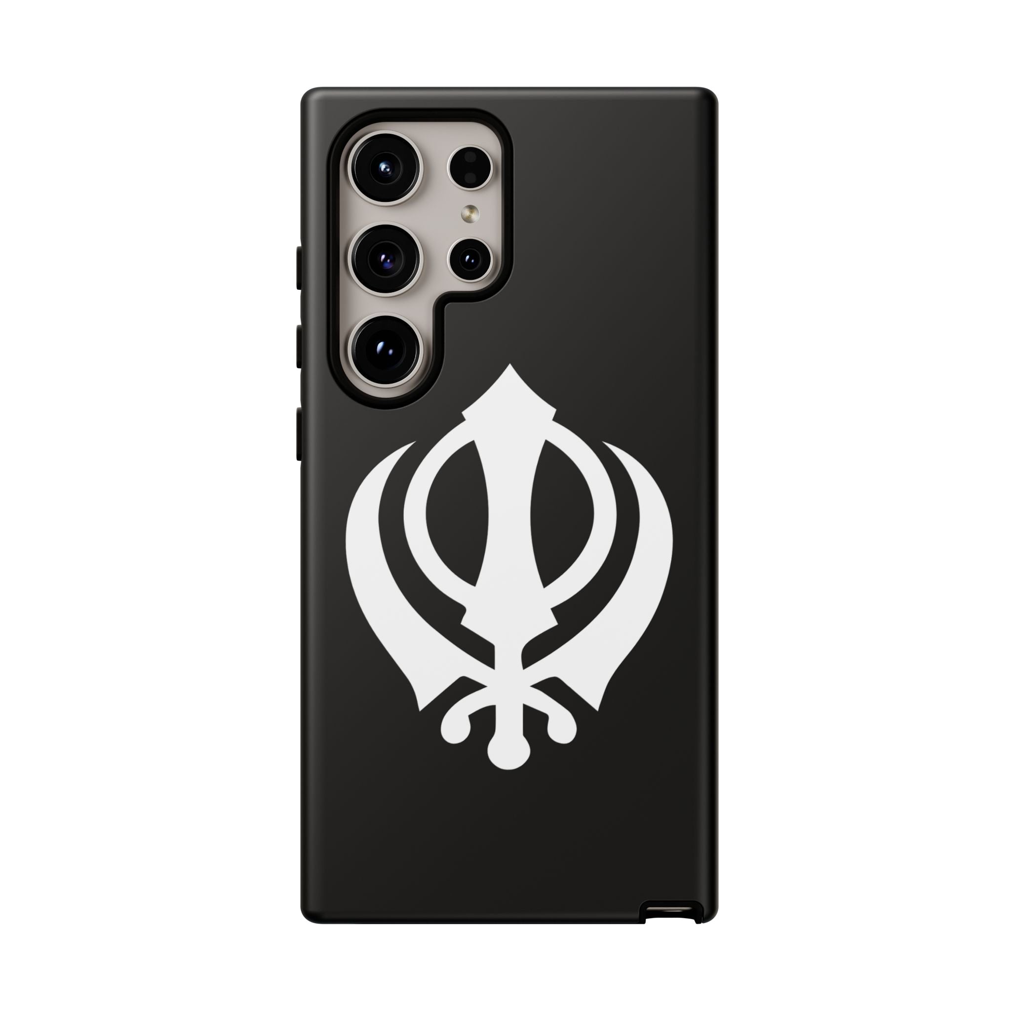 Sikh Khanda Phone Case • Black