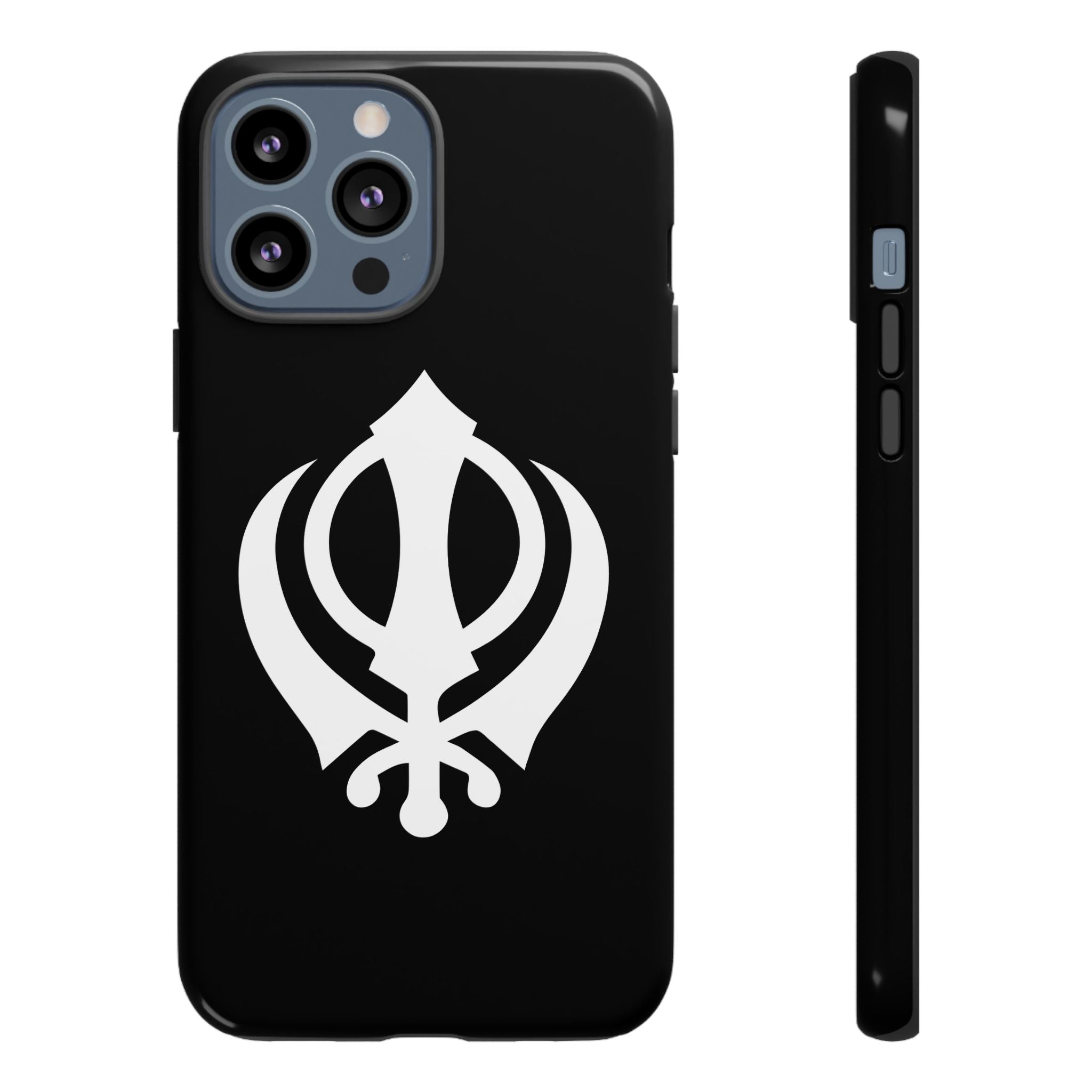 Sikh Khanda Phone Case • Black