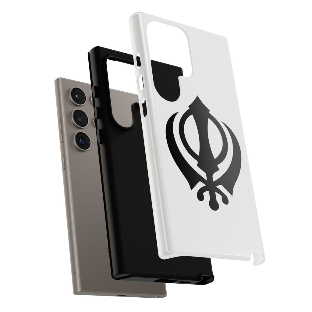 Sikh Khanda Phone Case • White