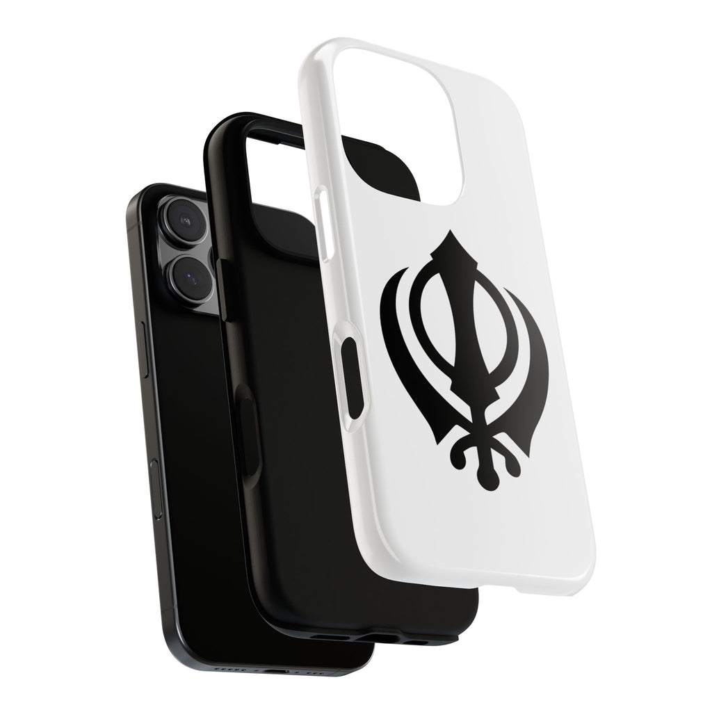 Sikh Khanda Phone Case • White