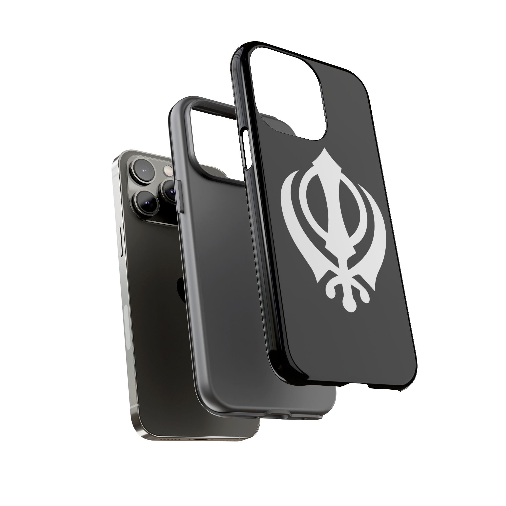 Sikh Khanda Phone Case • Black