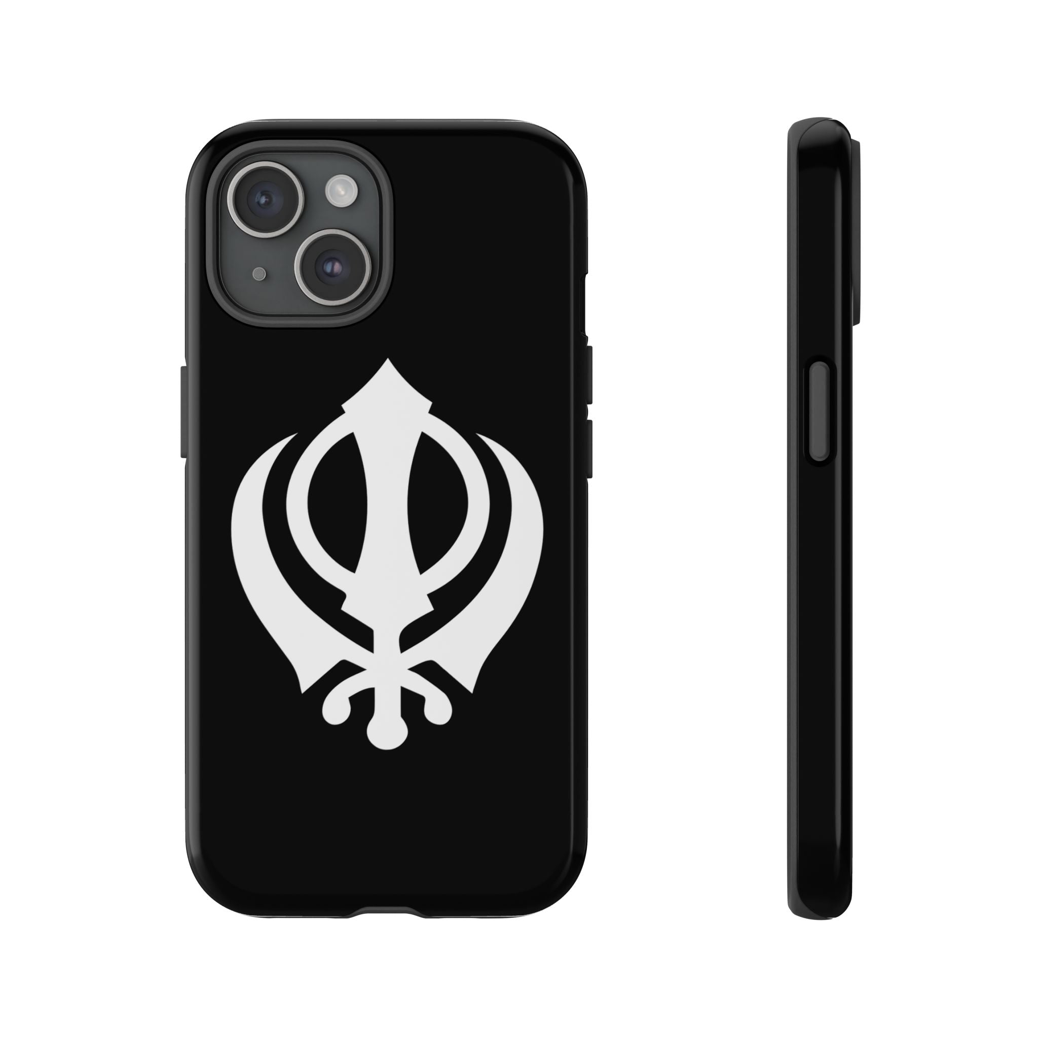 Sikh Khanda Phone Case • Black