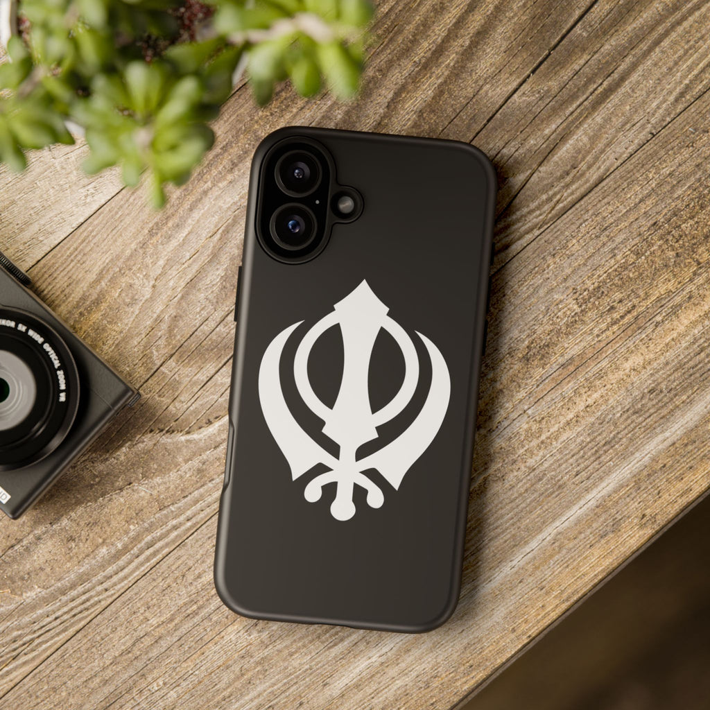Sikh Khanda Phone Case • Black