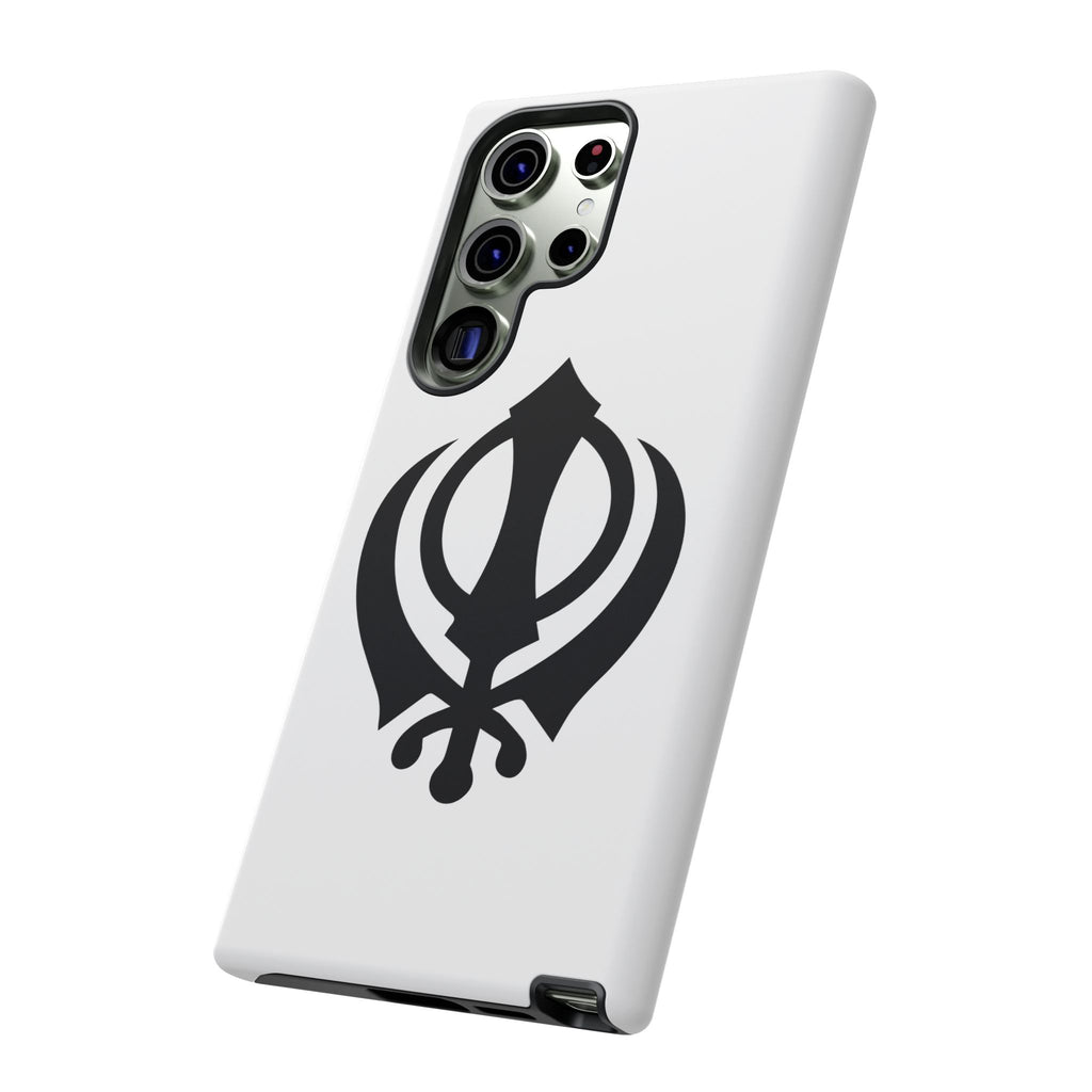 Sikh Khanda Phone Case • White