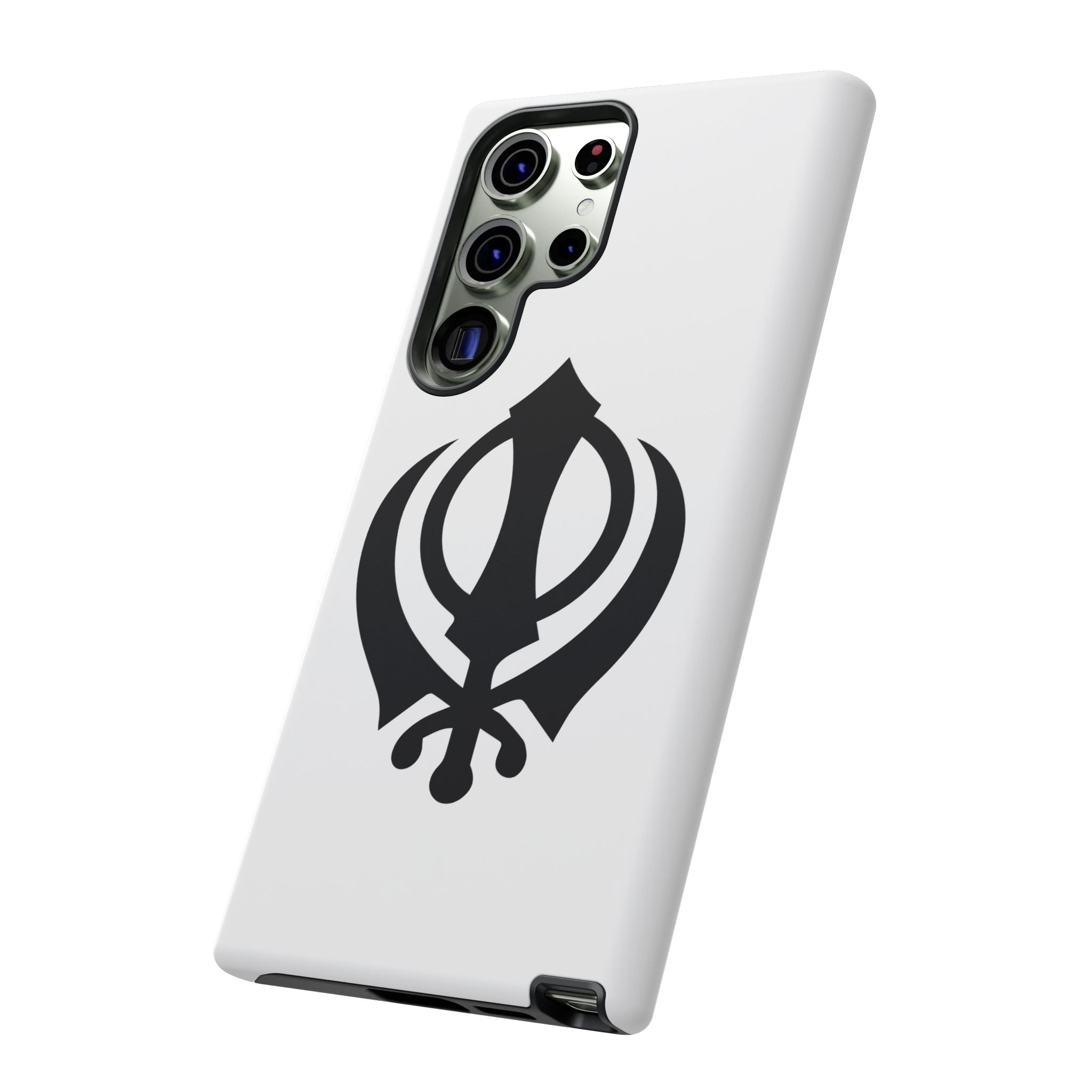 Sikh Khanda Phone Case • White