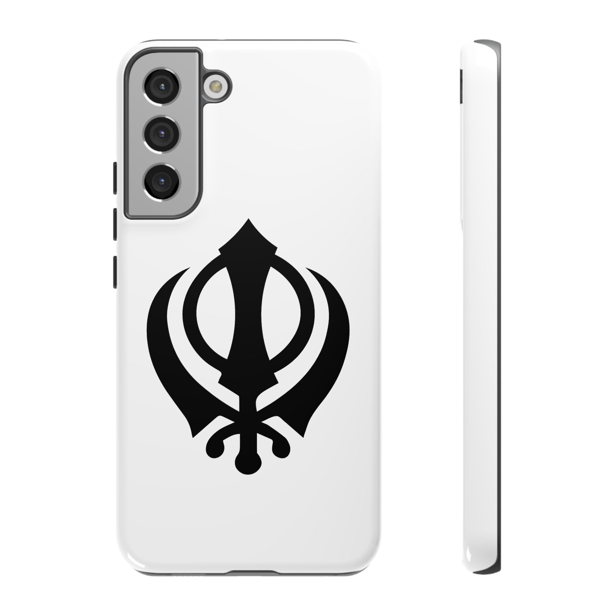 Sikh Khanda Phone Case • White