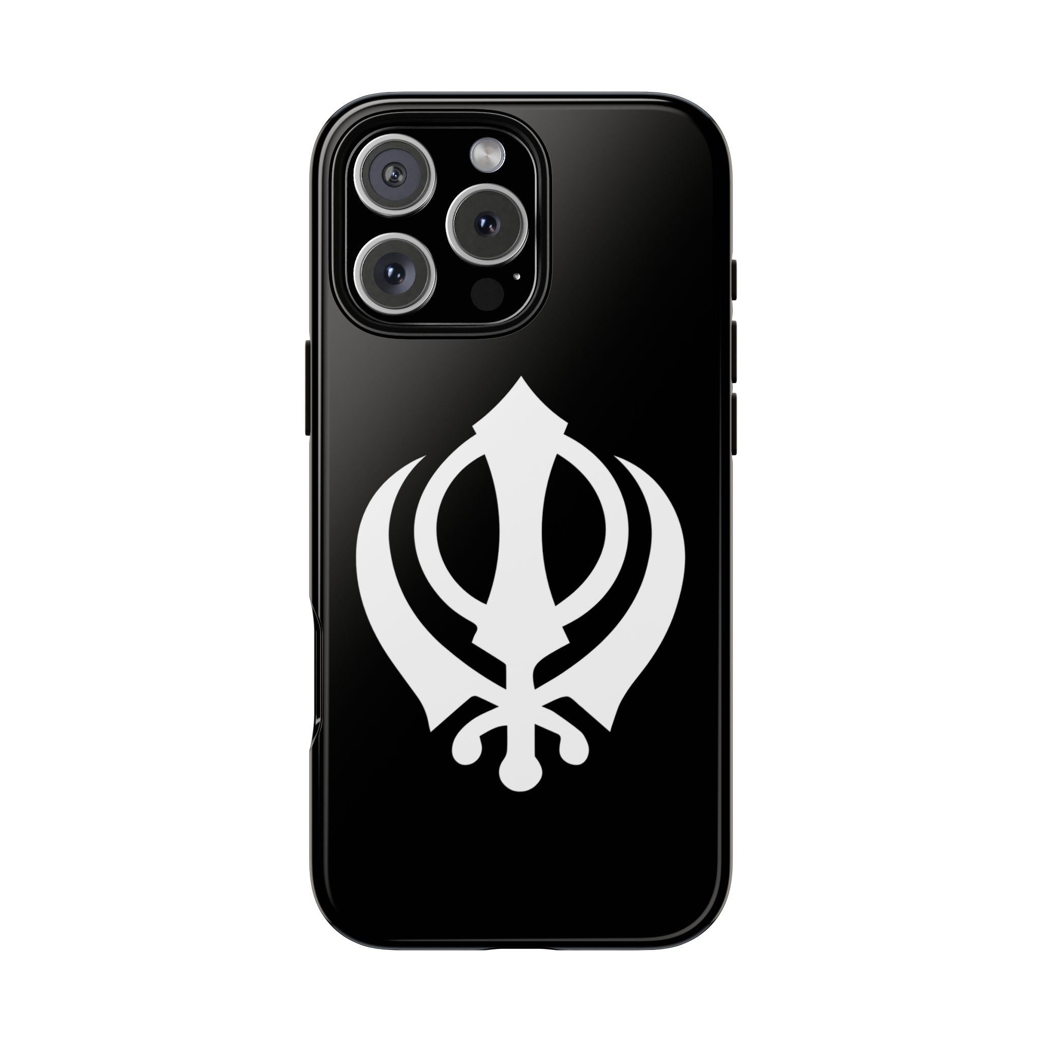 Sikh Khanda Phone Case • Black