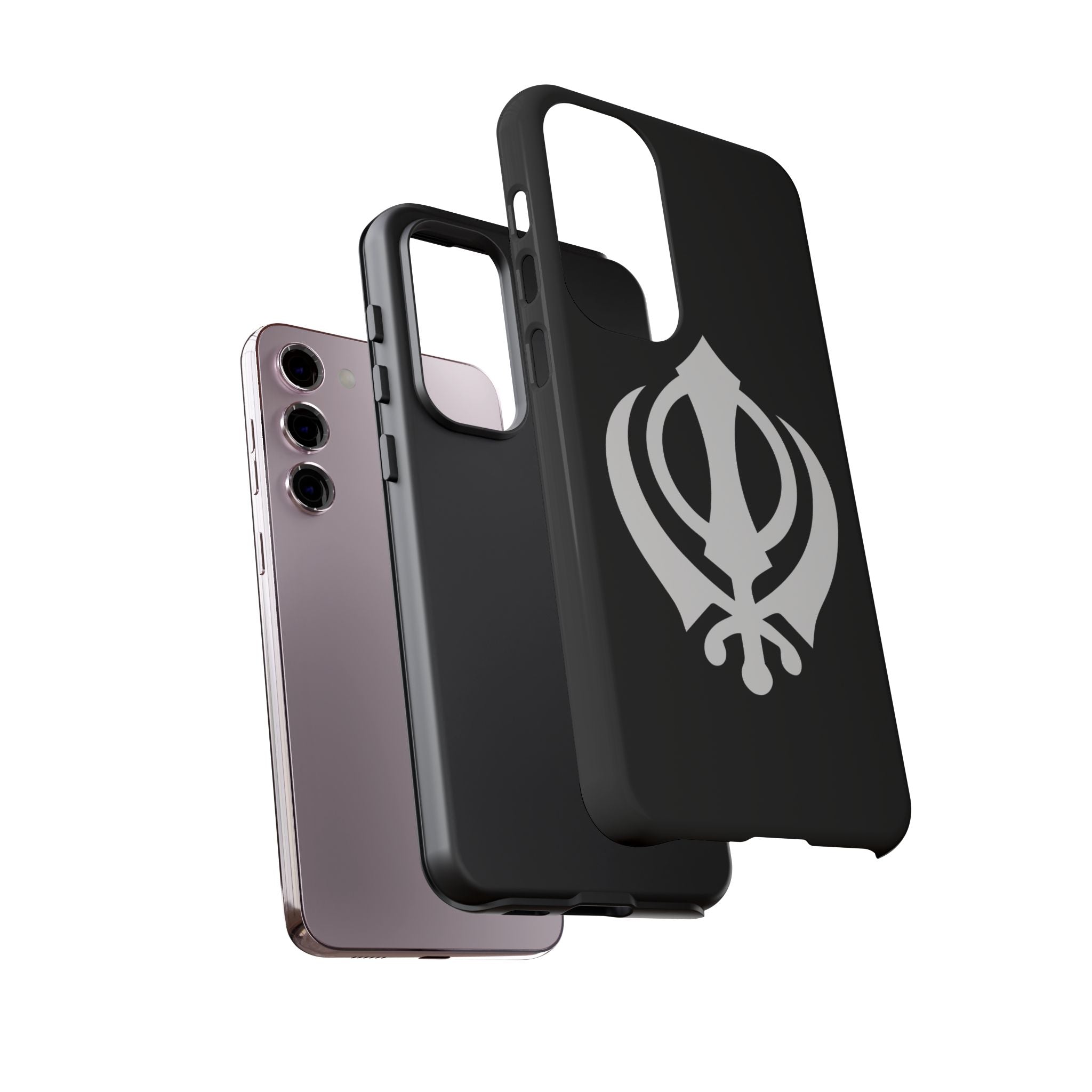 Sikh Khanda Phone Case • Black