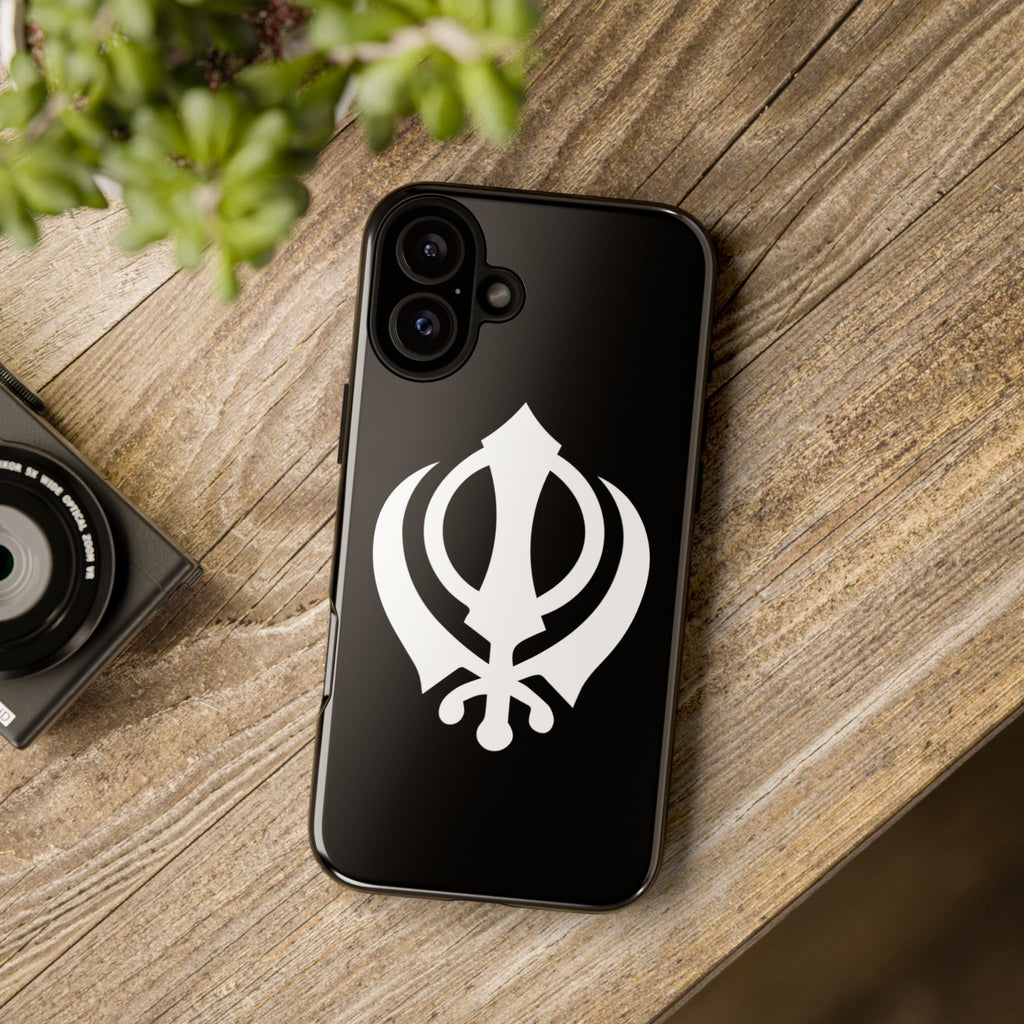 Sikh Khanda Phone Case • Black