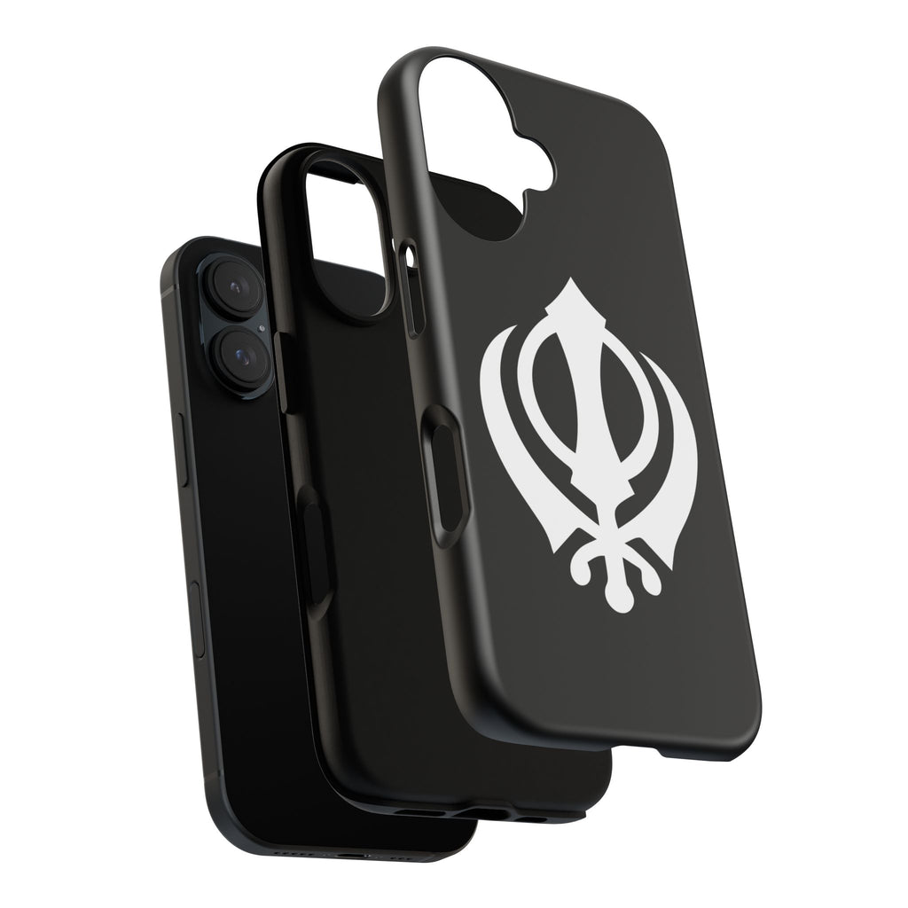Sikh Khanda Phone Case • Black