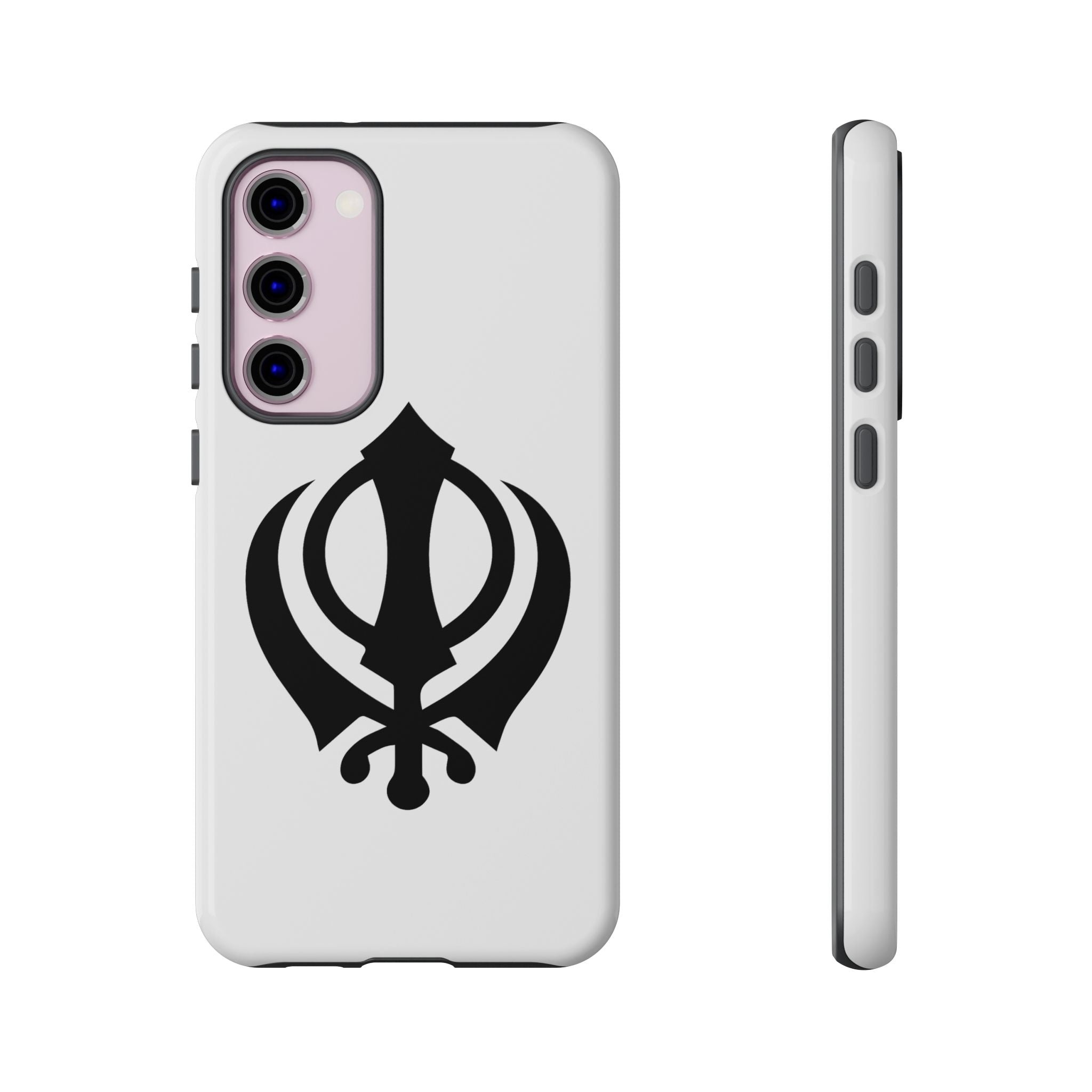 Sikh Khanda Phone Case • White
