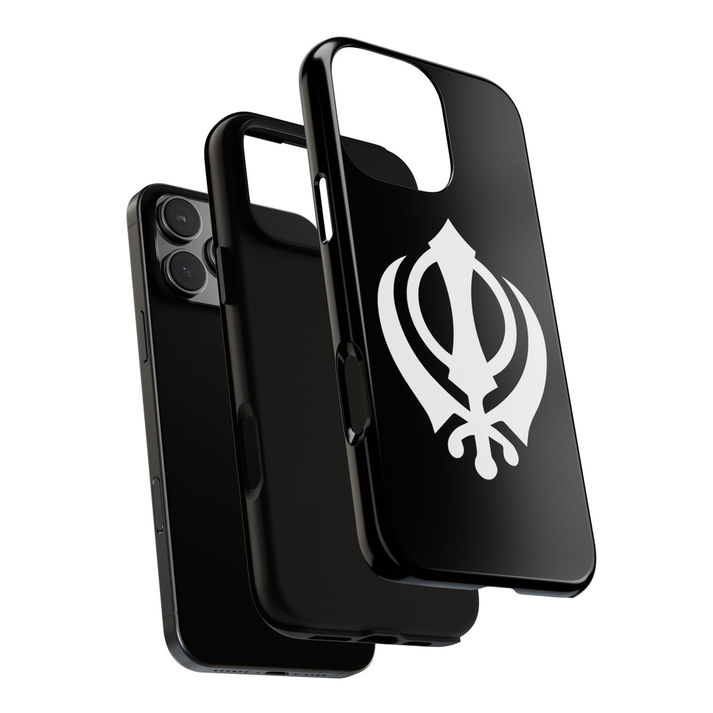 Sikh Khanda Phone Case • Black
