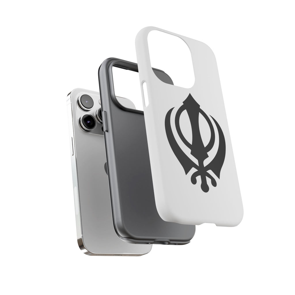 Sikh Khanda Phone Case • White